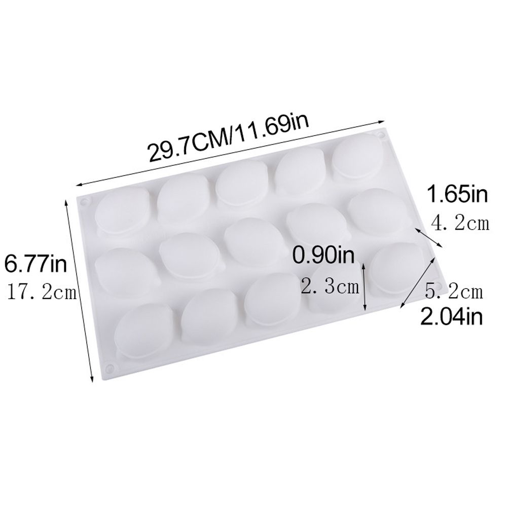Lemon Silicone Mold Mousse Chocolate Molds for Homemade Soap Cake Pastry view 2
