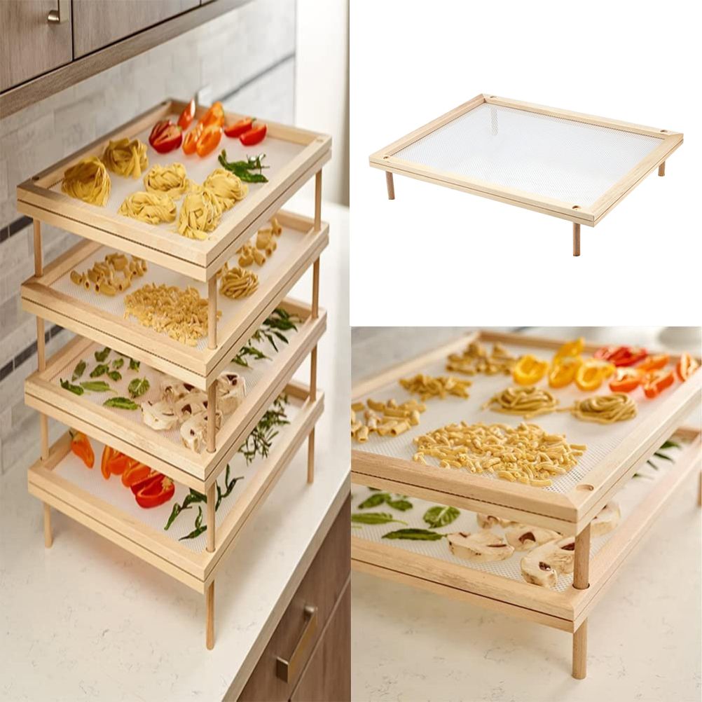 Pasta Drying Rack Herb Drying Rack Stackable Food Dryer for Household Kitchen view 3