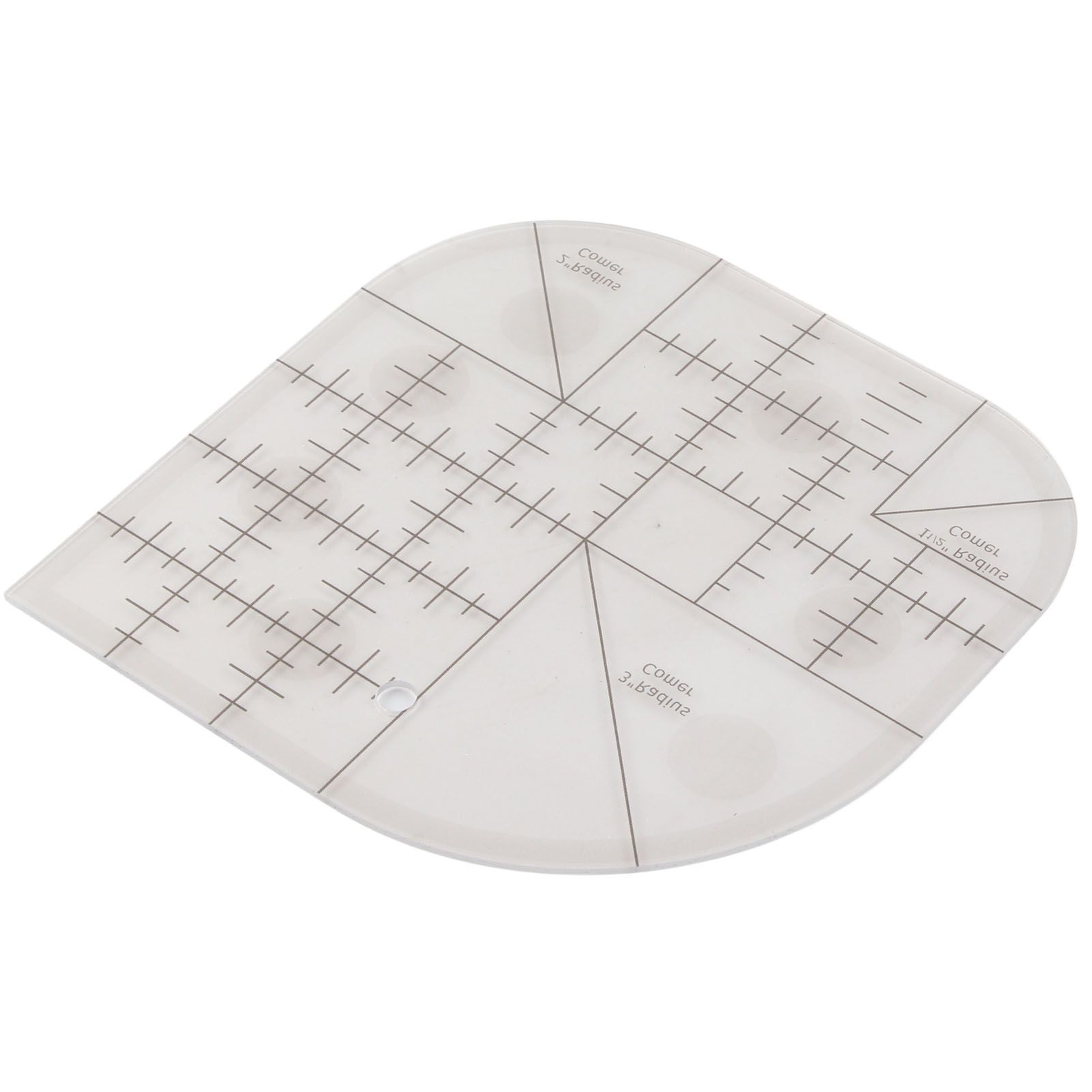 Acrylic Sewing Curved Corner Cutter Ruler Sewing Patchwork Ruler Sewing view 2