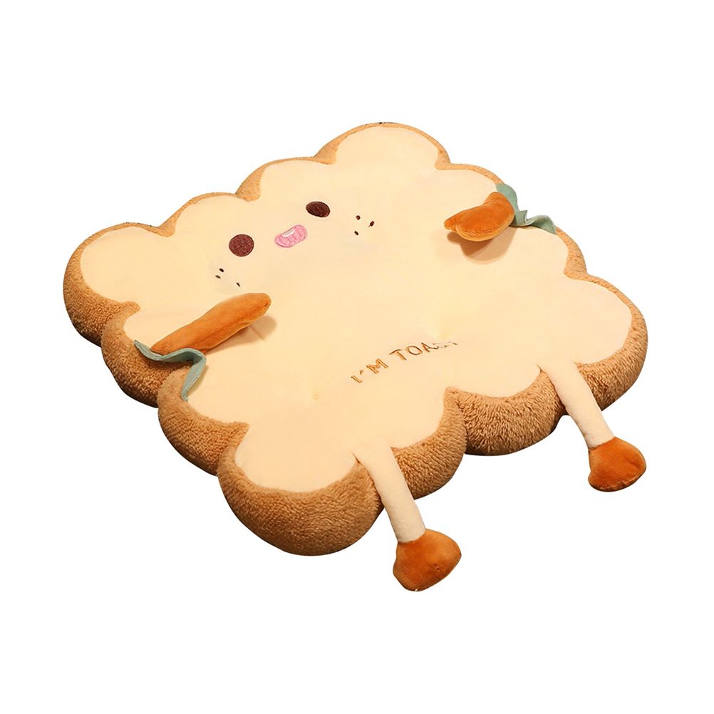 Cute Simulation Bread Toast Pillow Plush Doll Soft Stuffed Bread Cushion for — image 1