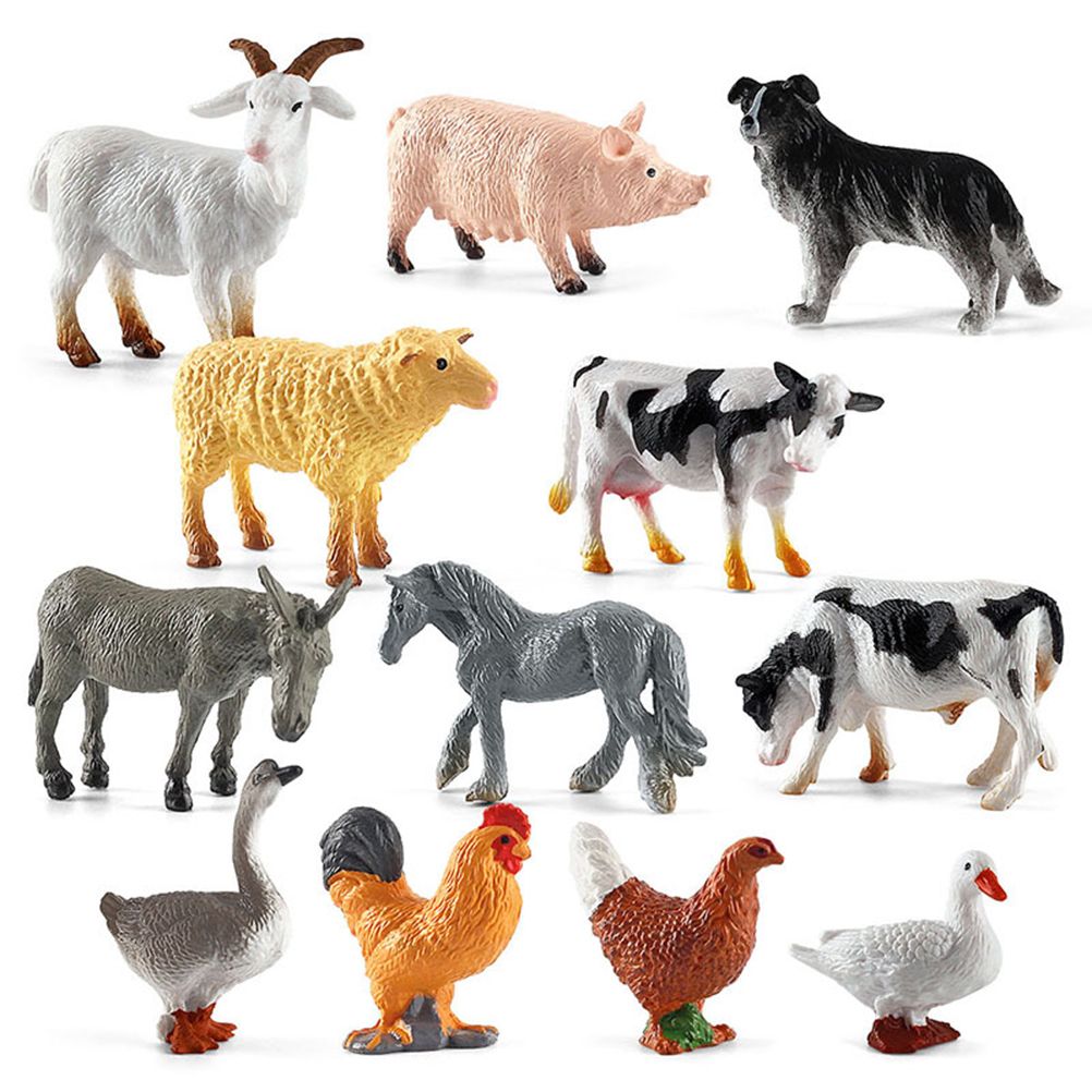 36PCS Farm Animal Toys for Kids Learning Educational Playset Simulation Farm view 11