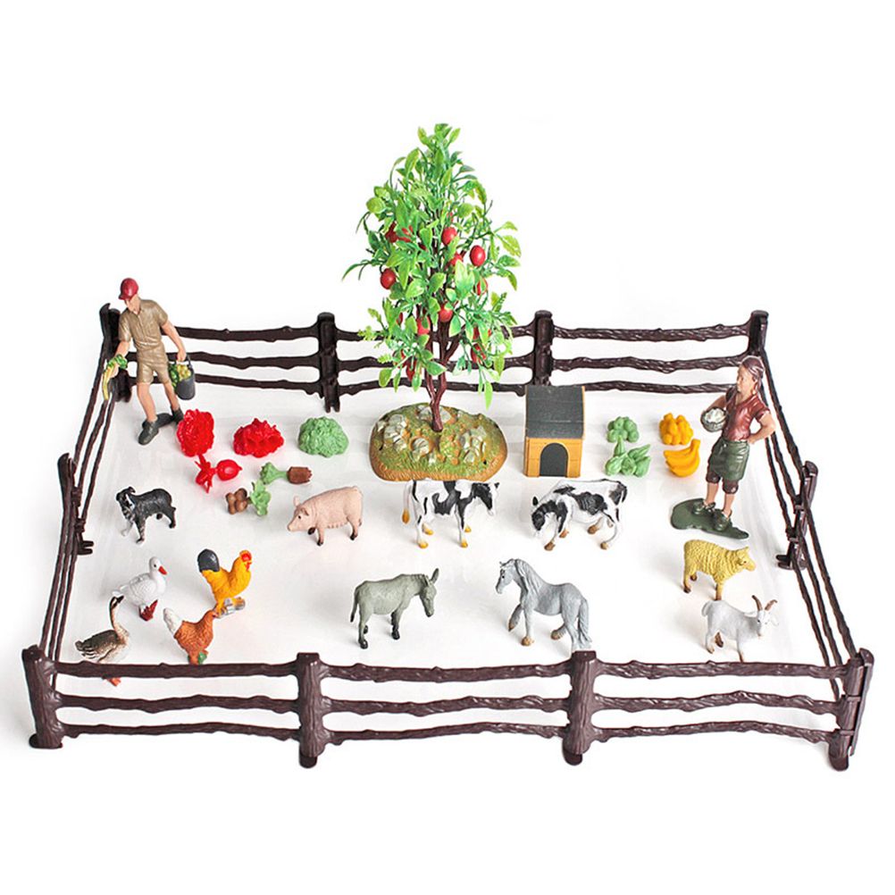 36PCS Farm Animal Toys for Kids Learning Educational Playset Simulation Farm view 14