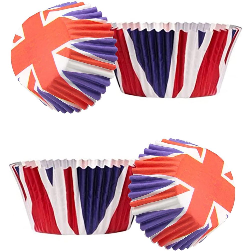 200Pcs Union Jack Mini Paper Baking Cups Cupcake Liners Cupcake Wrappers for view 3