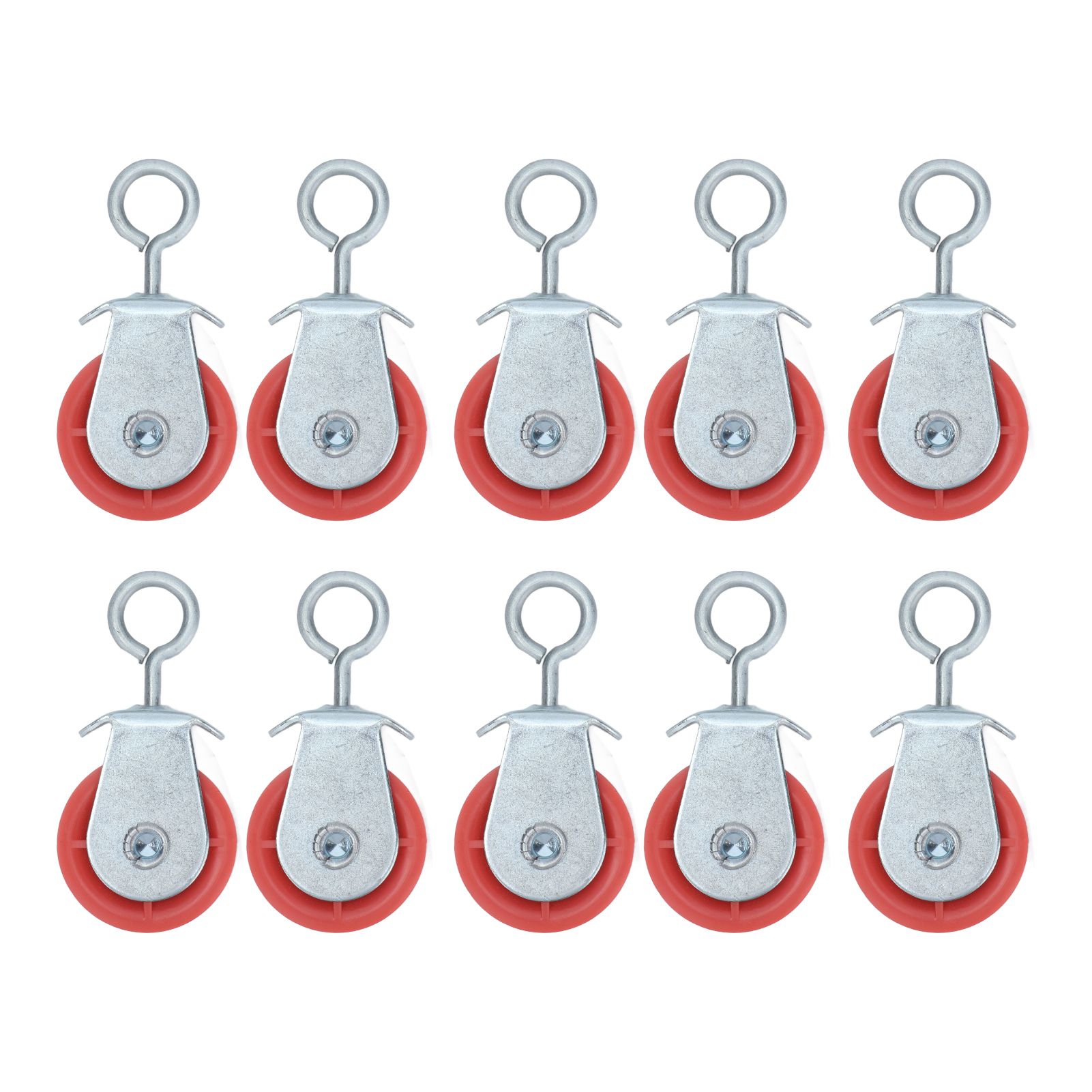 10pcs Waterline Fixed Pulley Medium Metal Automatic Poultry Products for view 2