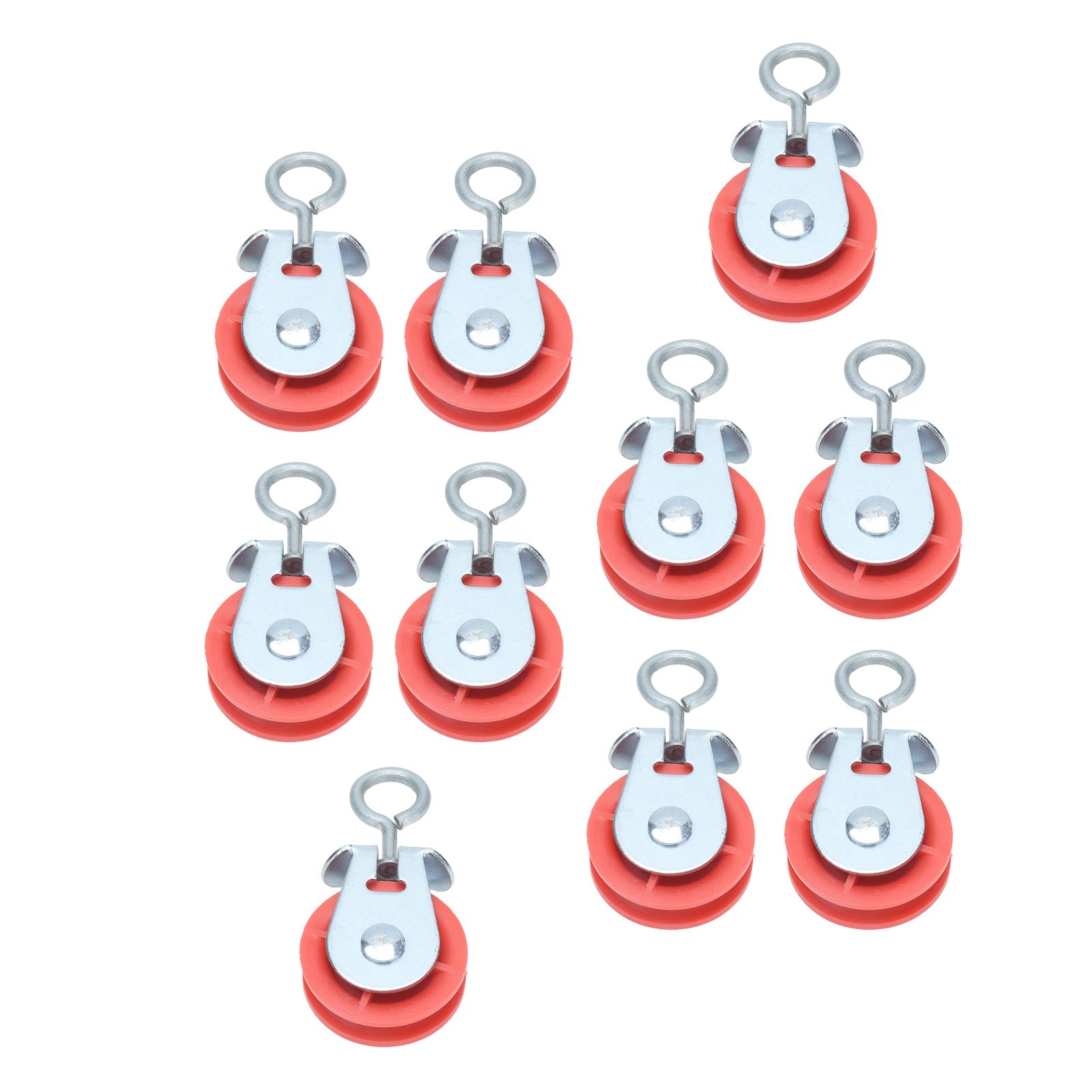 10pcs Waterline Fixed Pulley Medium Metal Automatic Poultry Products for view 3