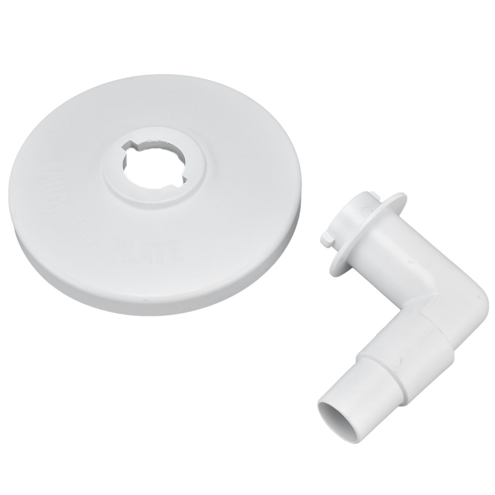 Skimmer Vacuum Plate with 90 ° Elbow Plastic Pool Vacuum Plate Replacement for view 9