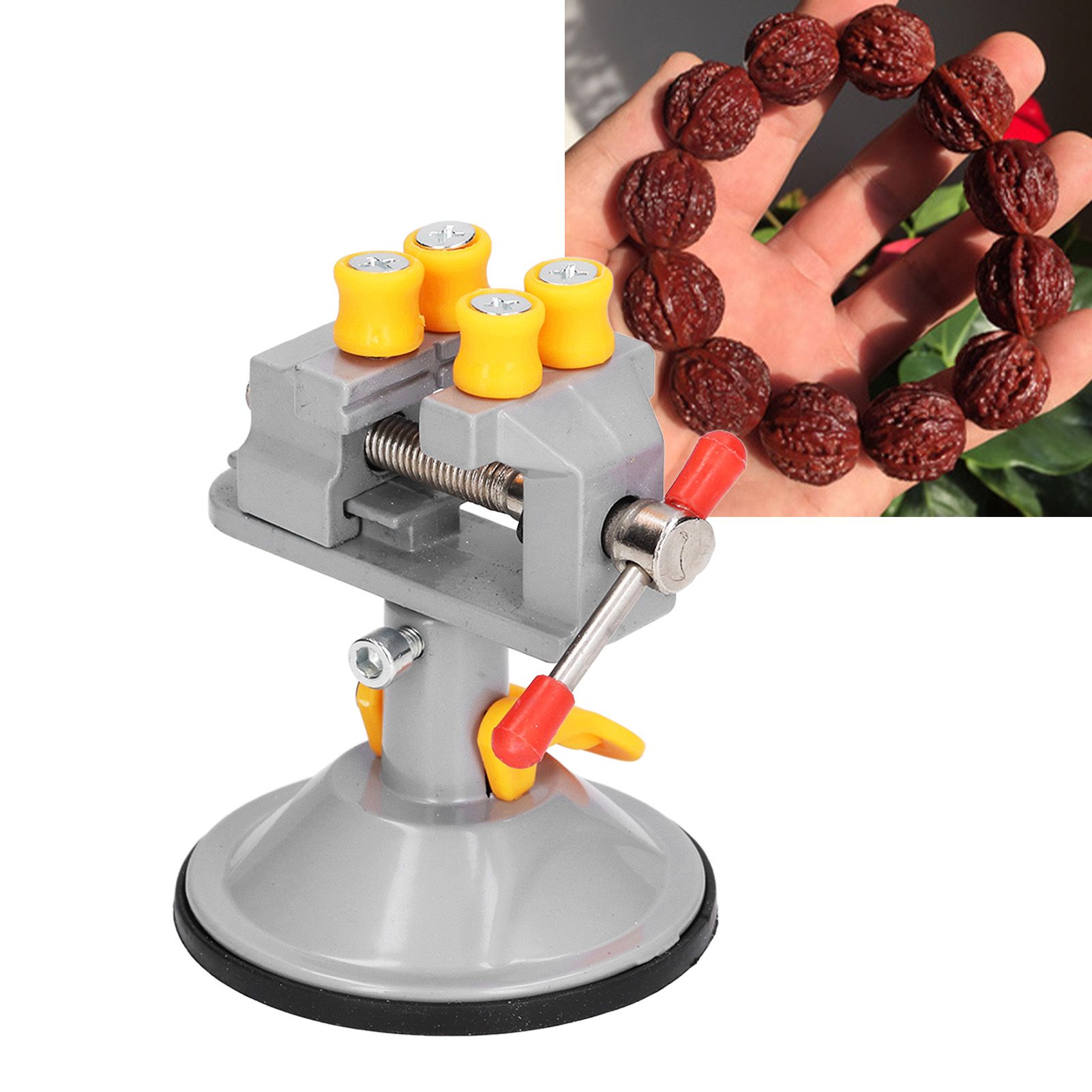 Suction Cup Carving Vise Universal Mini Drill Press Vises for Desktop 360 view 11