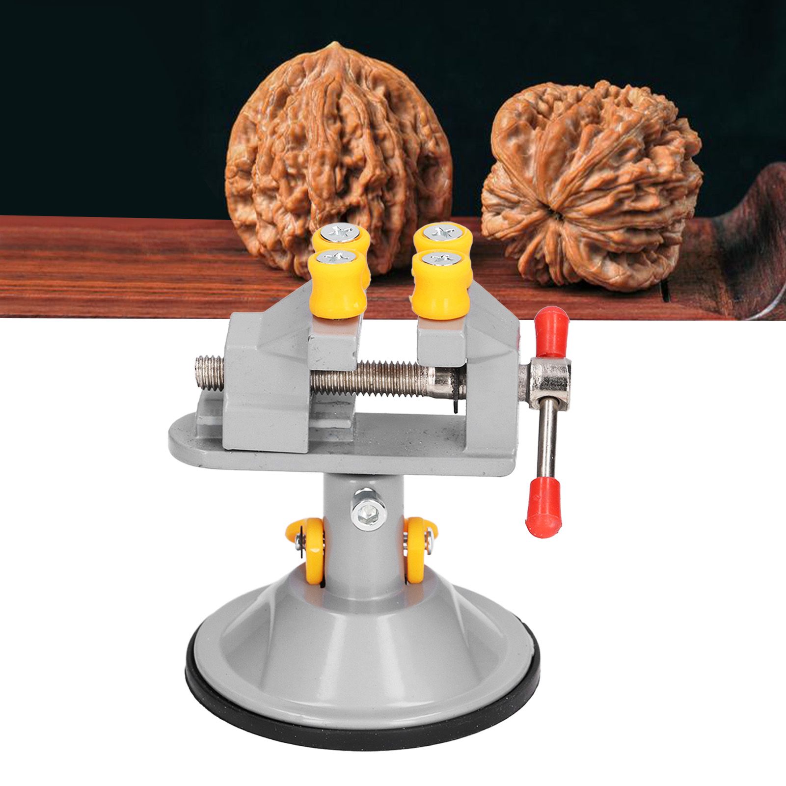 Suction Cup Carving Vise Universal Mini Drill Press Vises for Desktop 360 view 12