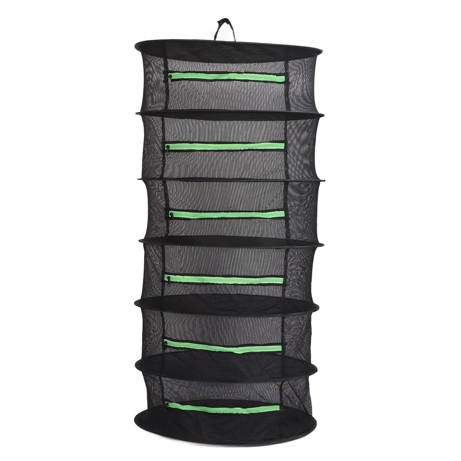 Herb Drying Rack Breathable Mesh Hanging Foldable Dryer with Zippers Ring for view 2