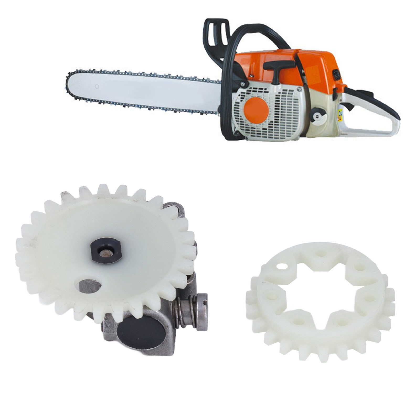 Chain Saw Oil Pump Oil Pump Gear Worm Oil Injection Wheel Accessories for view 12
