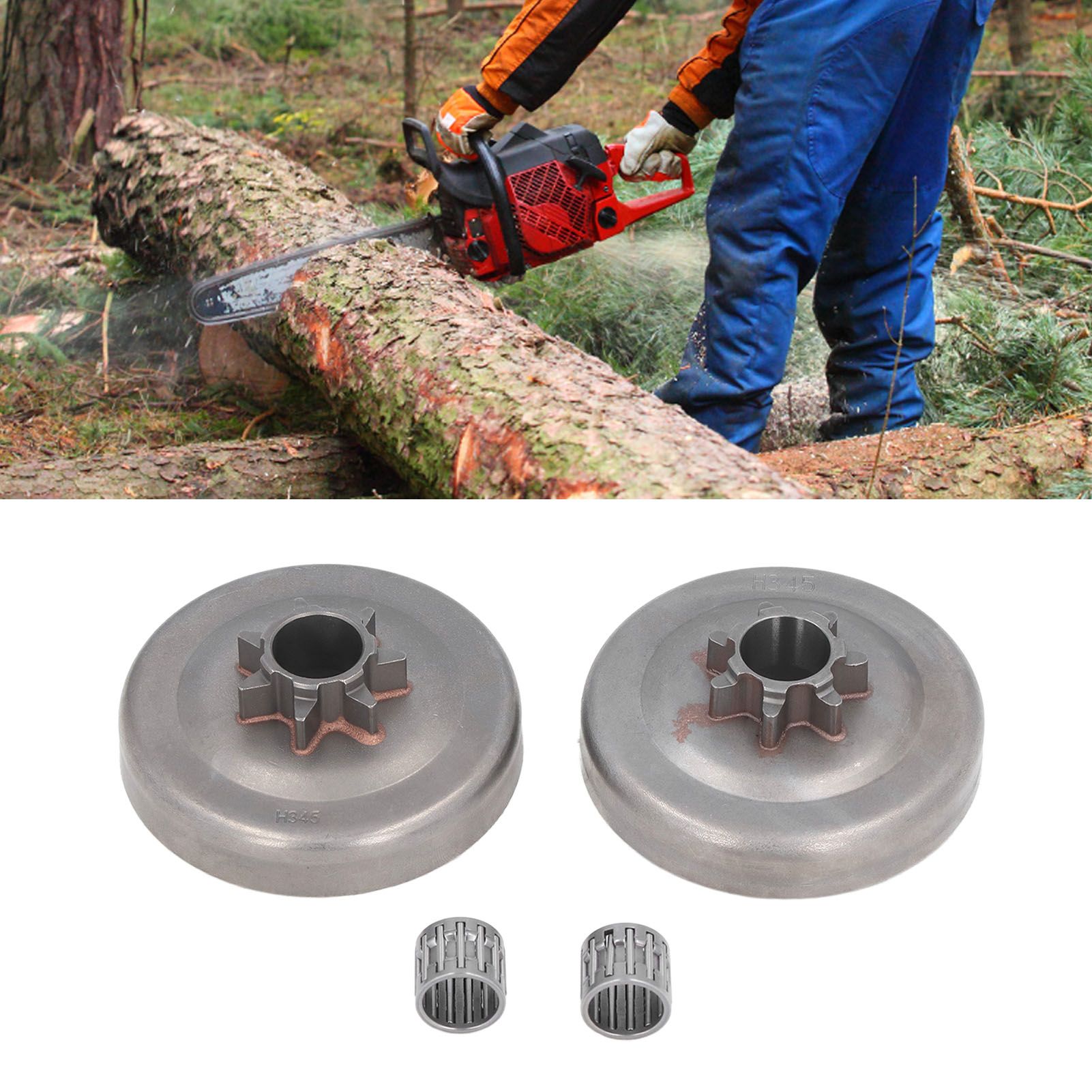 Chainsaw 7 Tooth Clutch Drum Needle Bearing Kit Sprocket Accessories for view 11