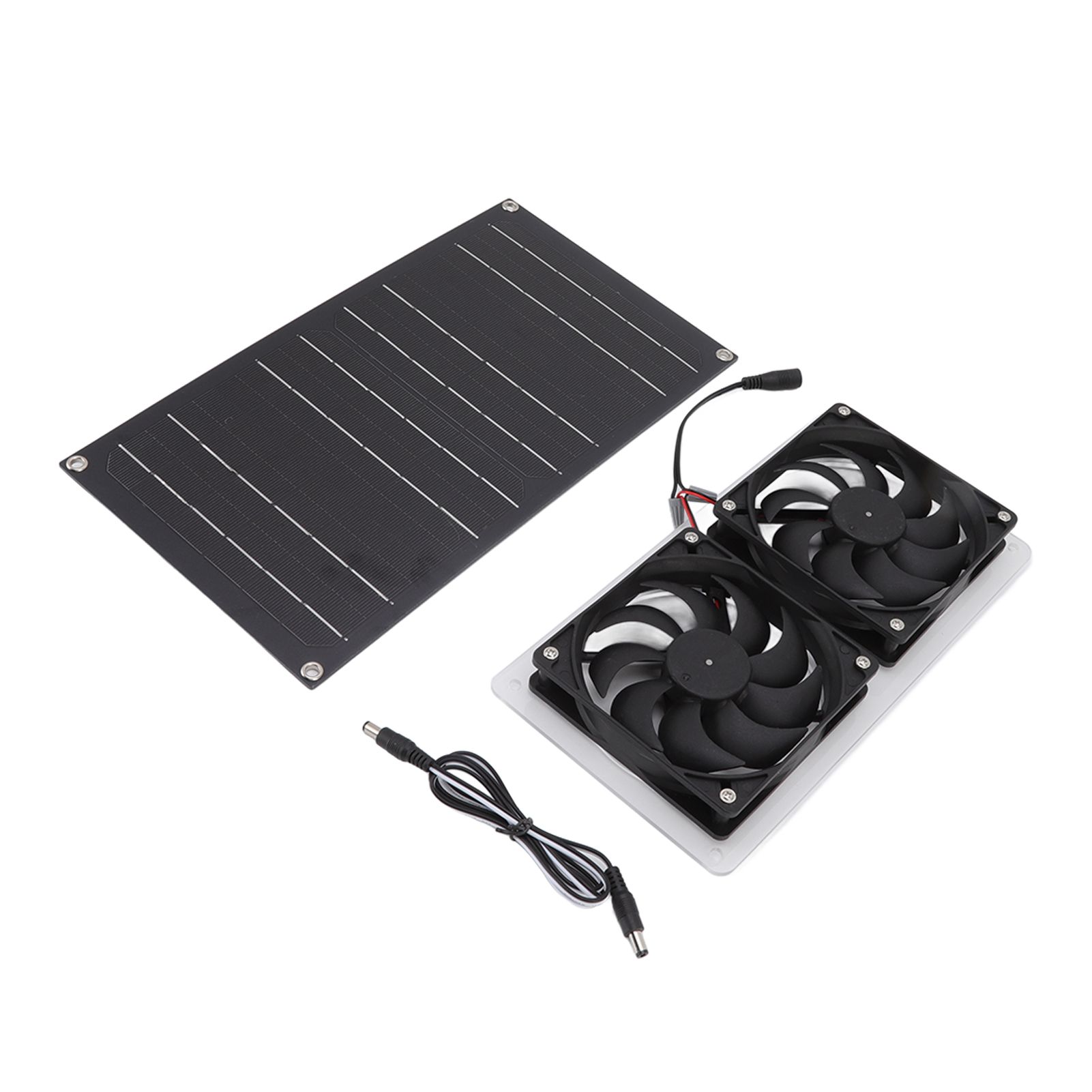 Solar Panel Fan Kit 100W Dual Fans IP67 Waterproof Low Noise Wide Application view 10