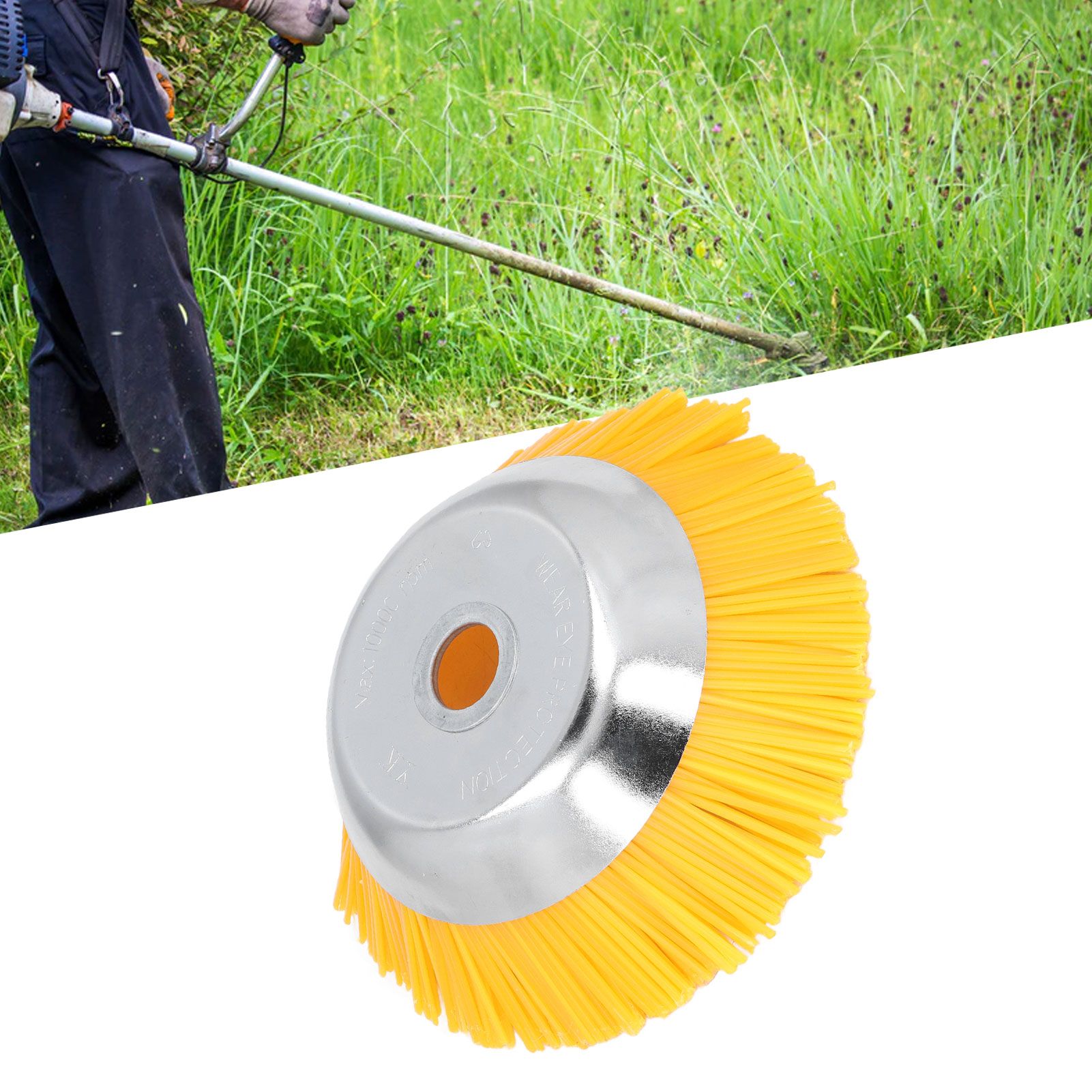25mm Nylon Wheel Brush Trimmer High Hardness Nylon Manganese Steel Wire view 11