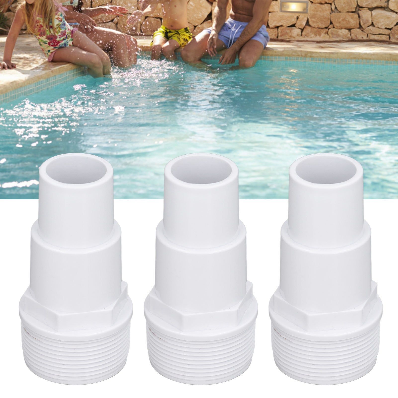 3Pcs G1‑1/2 External Thread Hose Adapter Swimming Pool Supplies for view 11