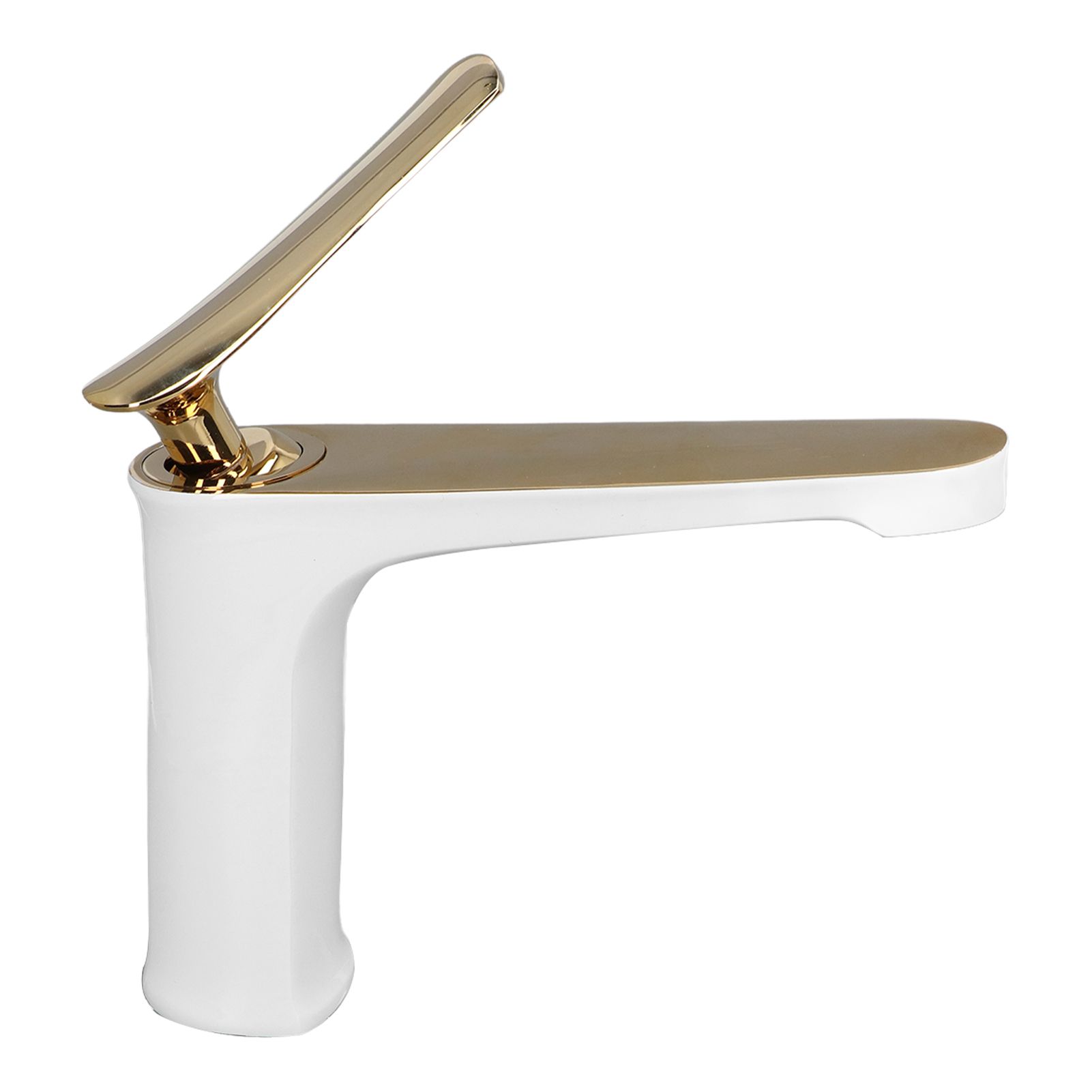 G1/2 Water Faucet Brass Sink Bath Single Handle Mixer Tap Bathroom Lavatory view 3