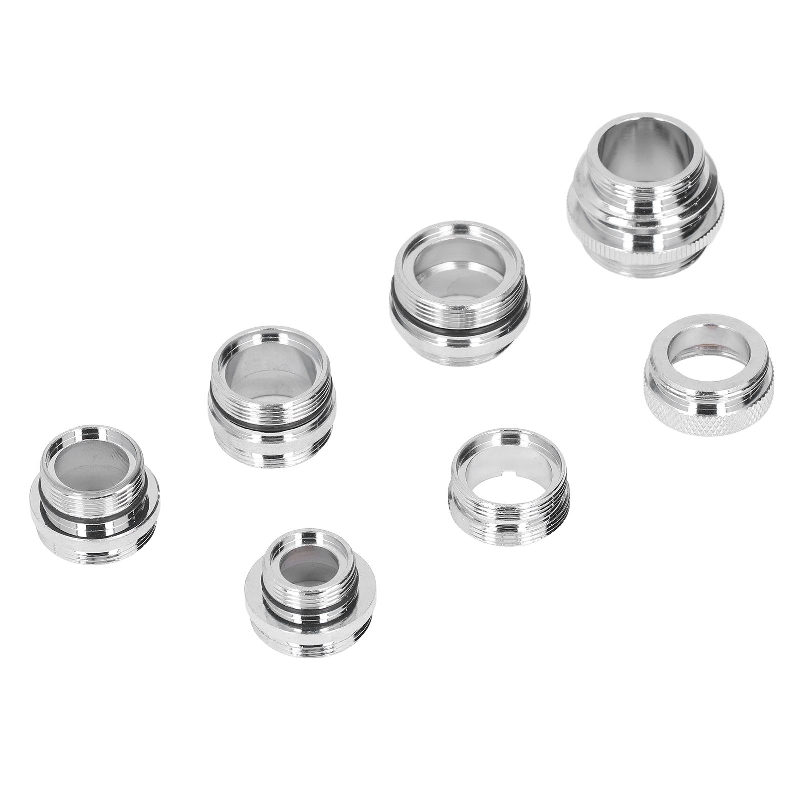 7Pcs/Set Male Female Faucet Adapter Kit with Gasket Brass Aerator Adapter Set view 4
