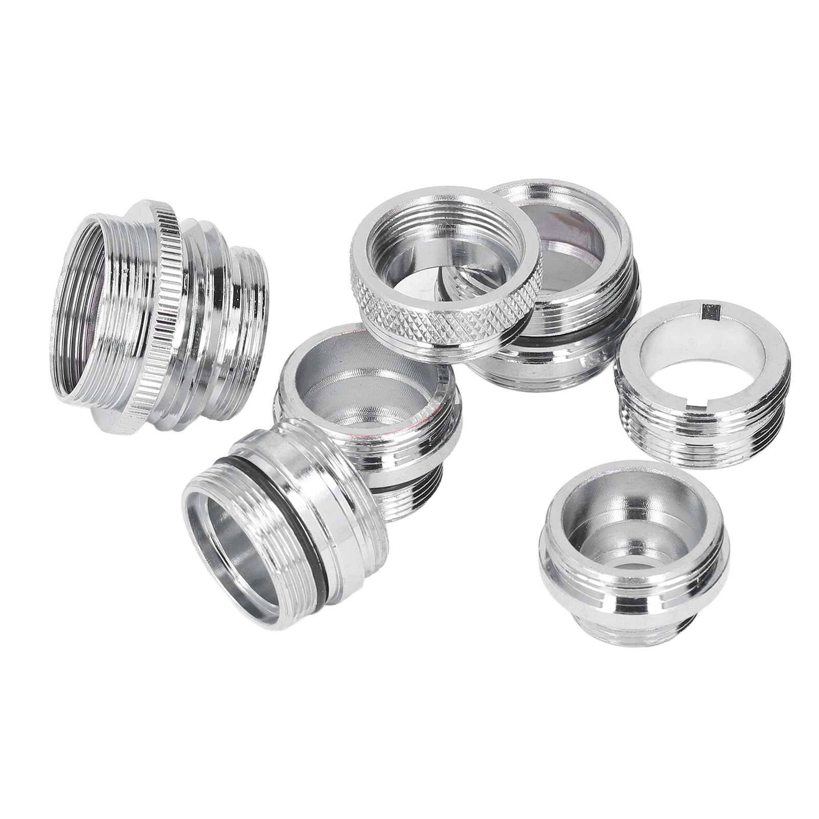 7Pcs/Set Male Female Faucet Adapter Kit with Gasket Brass Aerator Adapter Set view 5