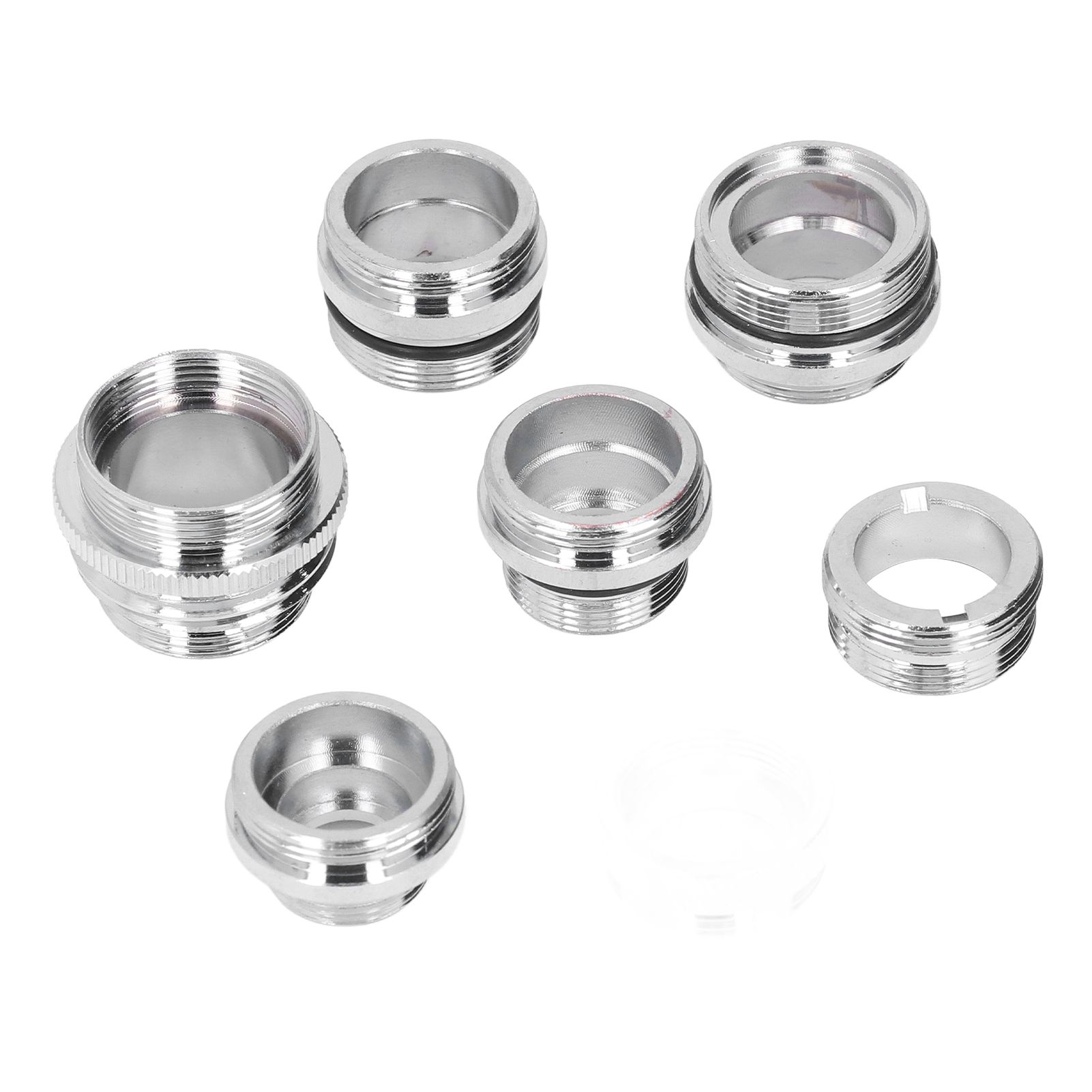 7Pcs/Set Male Female Faucet Adapter Kit with Gasket Brass Aerator Adapter Set view 6