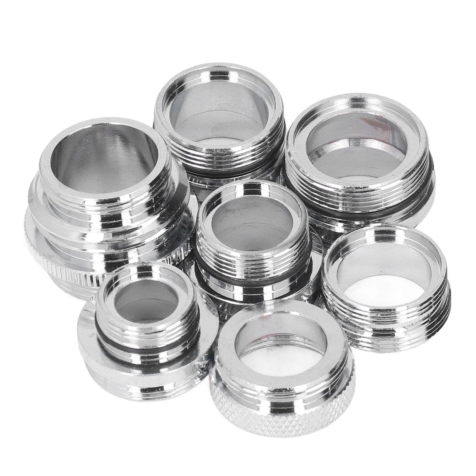 7Pcs/Set Male Female Faucet Adapter Kit with Gasket Brass Aerator Adapter Set view 8