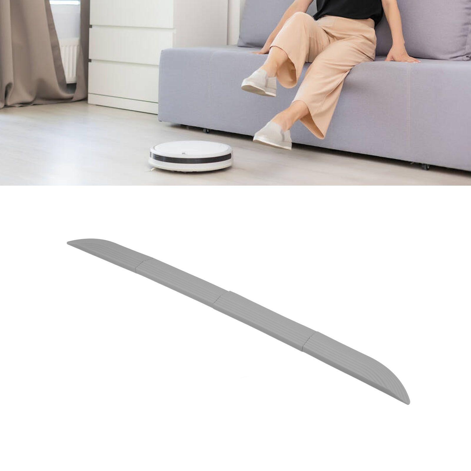 4PCS Universal Sweeper Door Sill Stair Wheelchair Door Sill Free Assembly view 12
