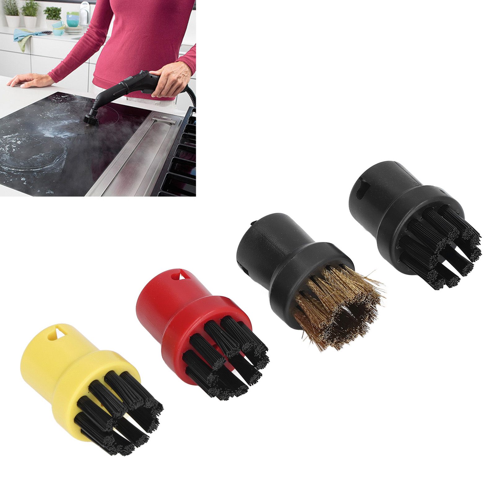 Round Small Brush Head Steam Cleaner Brushes for Karcher SC1 SC2 SC3 SC4 SC5 SC7 view 11