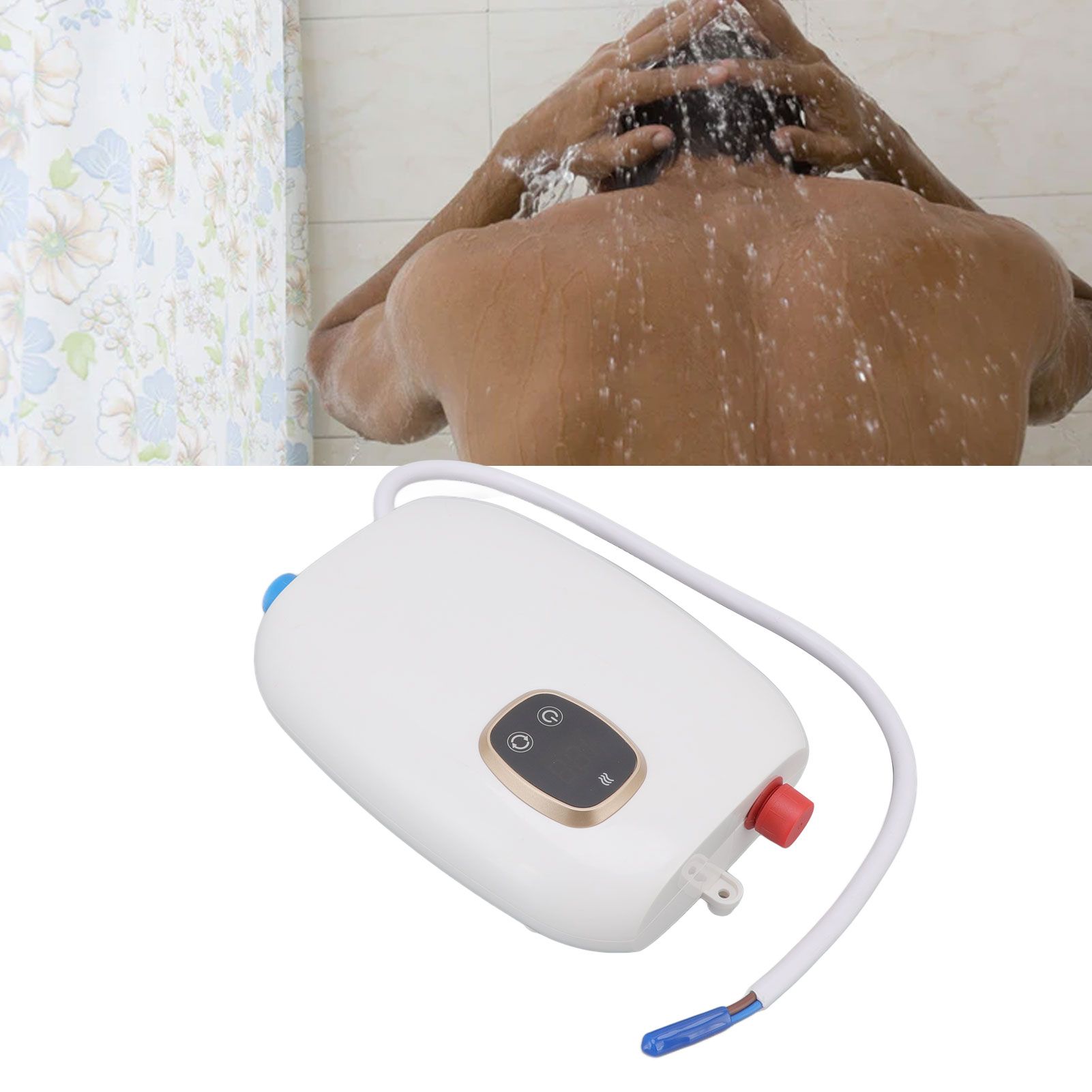 5500W Small Electric Instant Hot Water Heater with Digital Touch Screen Smart view 11