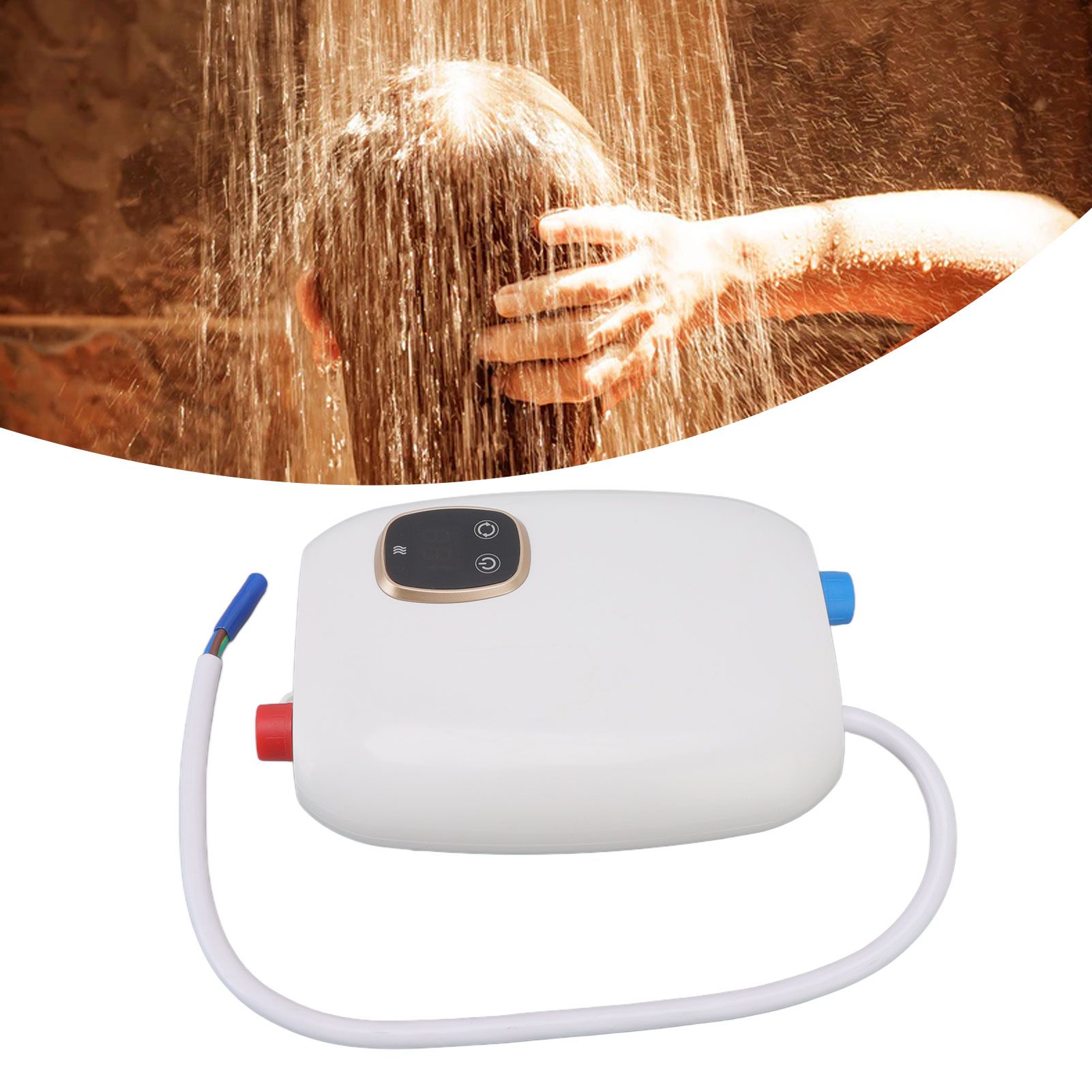 5500W Small Electric Instant Hot Water Heater with Digital Touch Screen Smart view 12