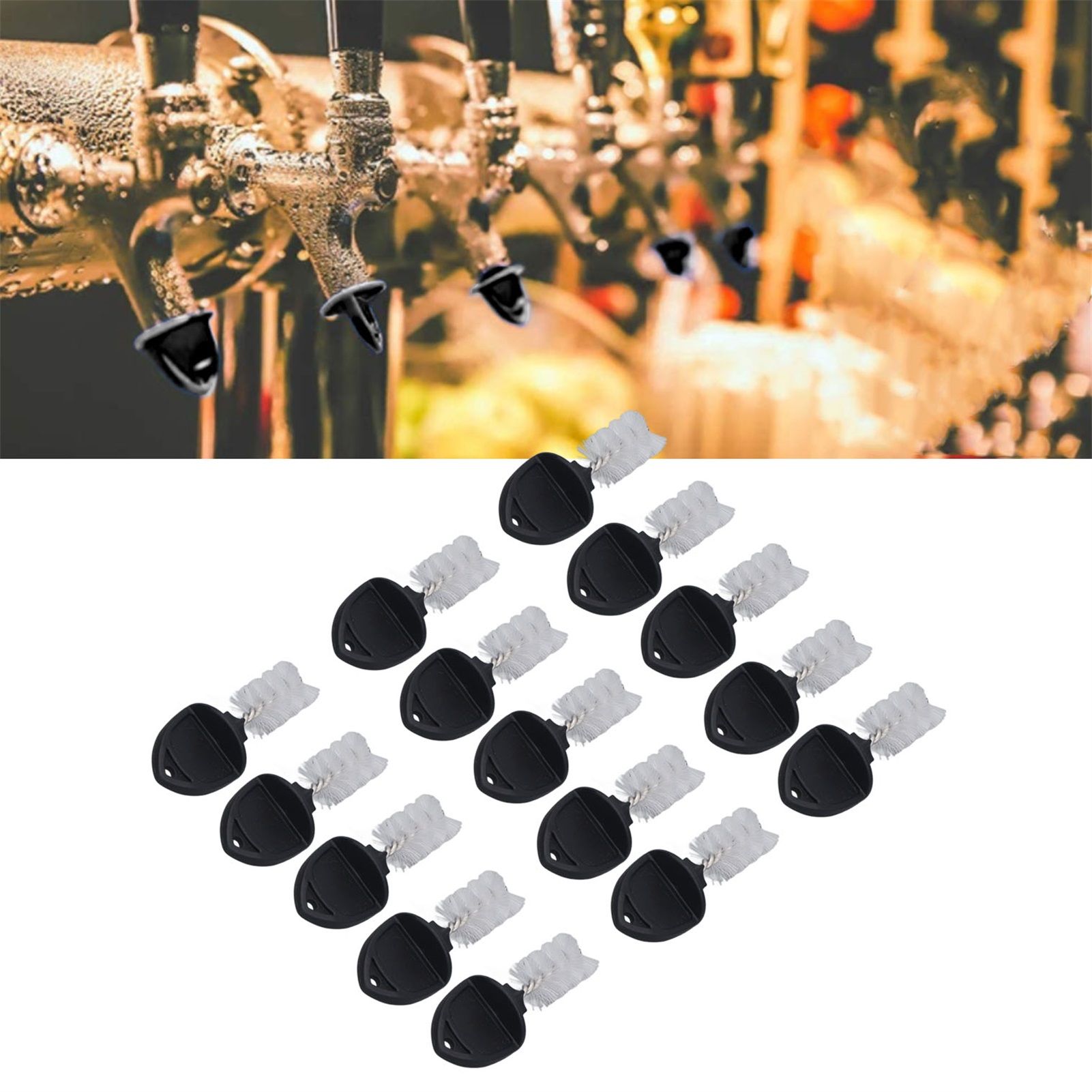 15Pcs Beer Tap Plug Brush 304 Stainless Steel ABS Beer Faucet Tap Cleaning view 11