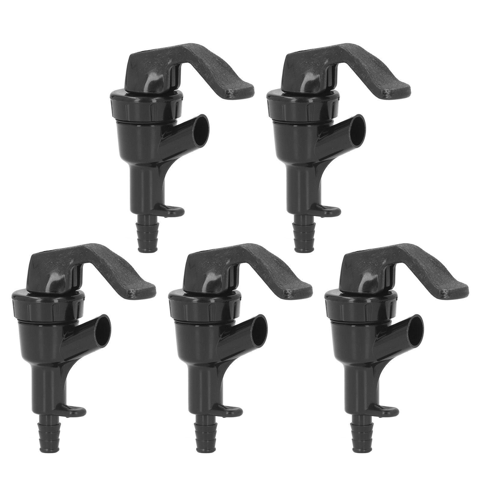 5Pcs Beer Tap Brewing Barrel Faucet ABS 20PSI 1/4in Bard Connector 3/16in view 3