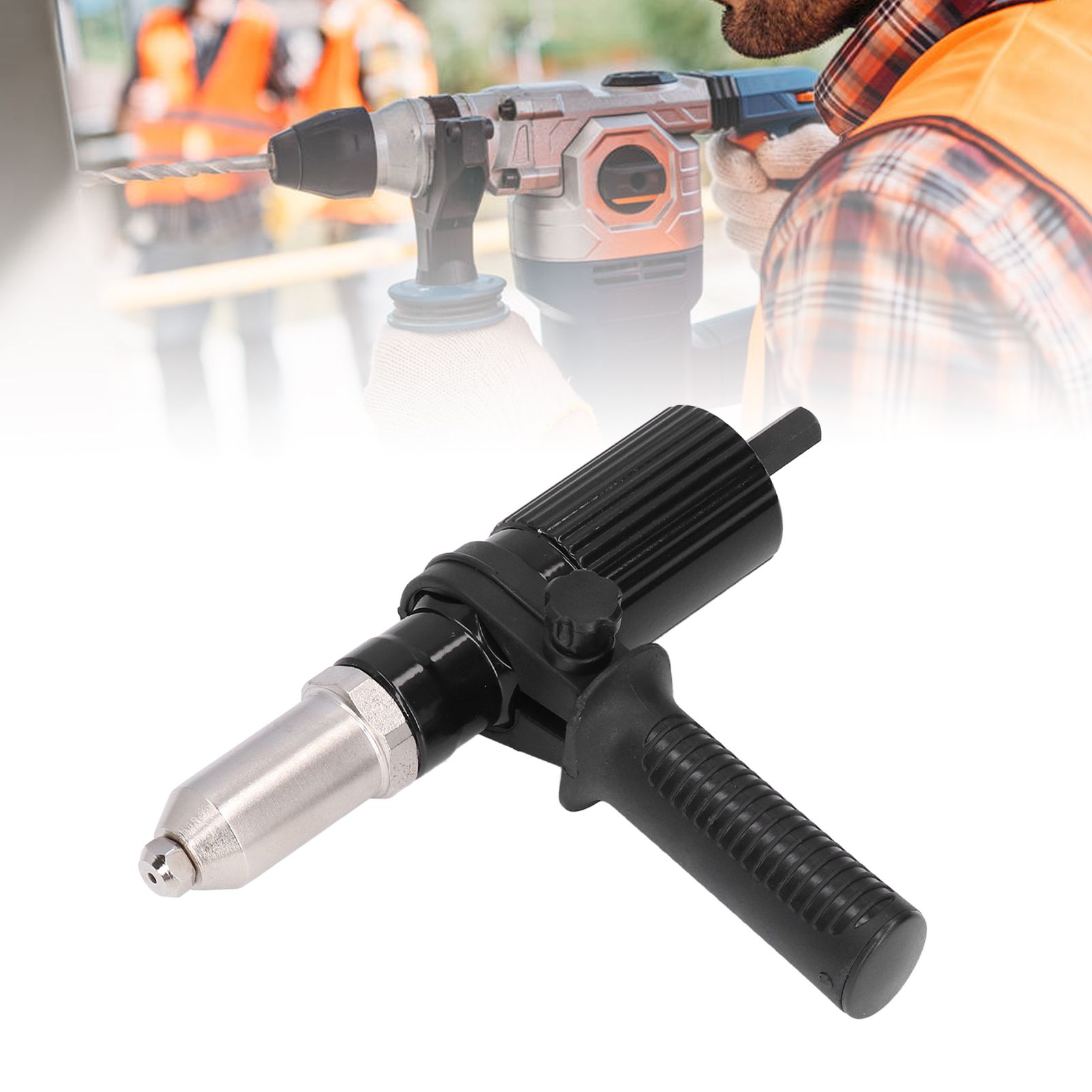 Electric Riveting Gun Adapter Rivet Gun Accessory Electric Drill Rivet Machine view 11