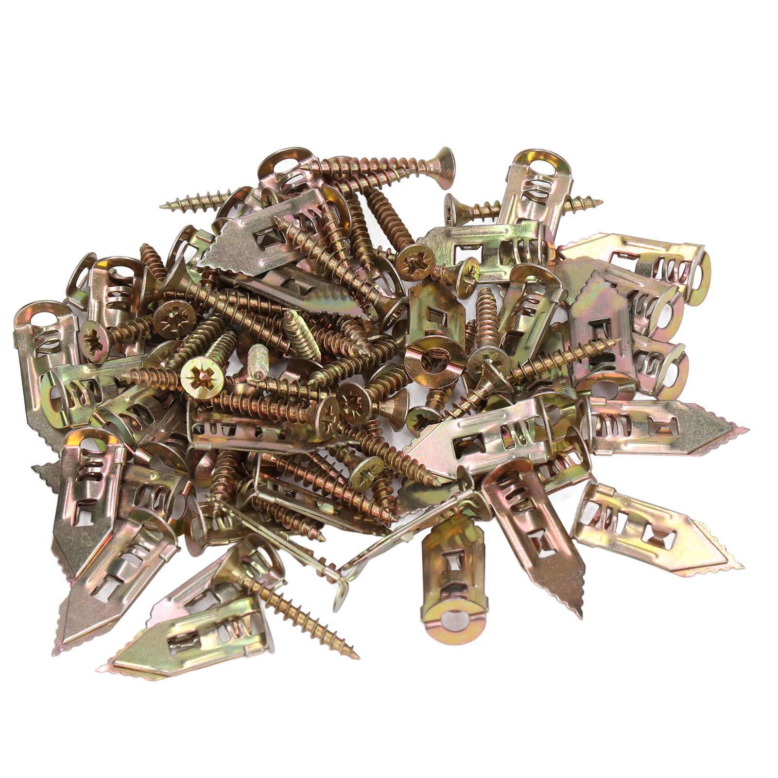 40Pack Self Drilling Anchors Screws Set Drywall Metal Anchors Knock Type for view 4