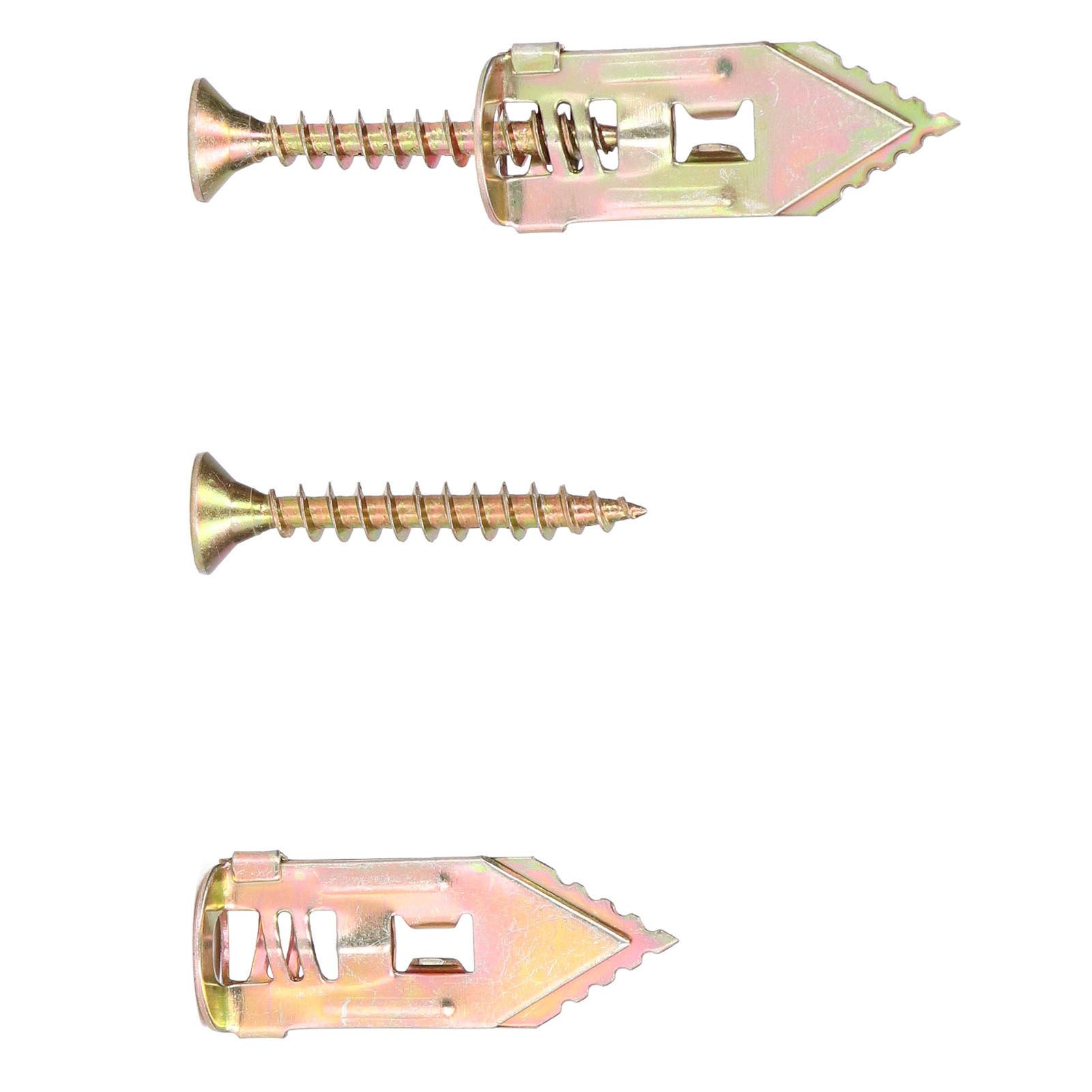 40Pack Self Drilling Anchors Screws Set Drywall Metal Anchors Knock Type for view 13