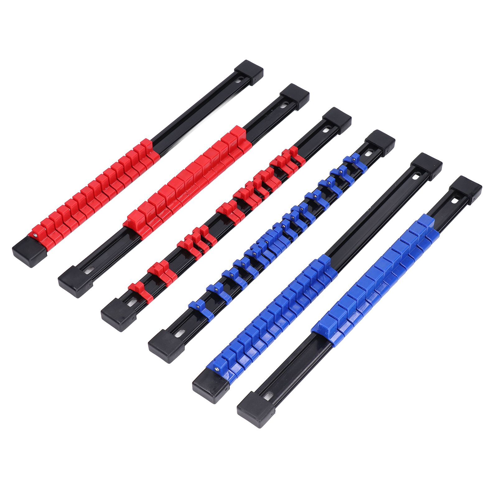 6pcs Socket Organizer Tray Multipurpose ABS 1/4in 3/8in 1/2in Auto Repairing Tools view 8