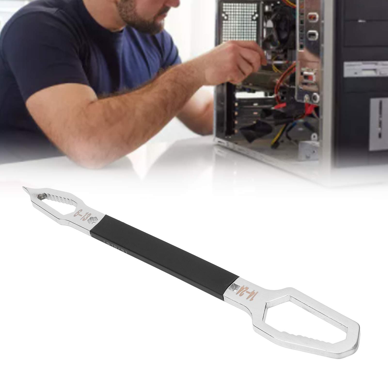 Shaped Wrench Double Ended Multifunctional Universal Unique Ultra Long Design view 11