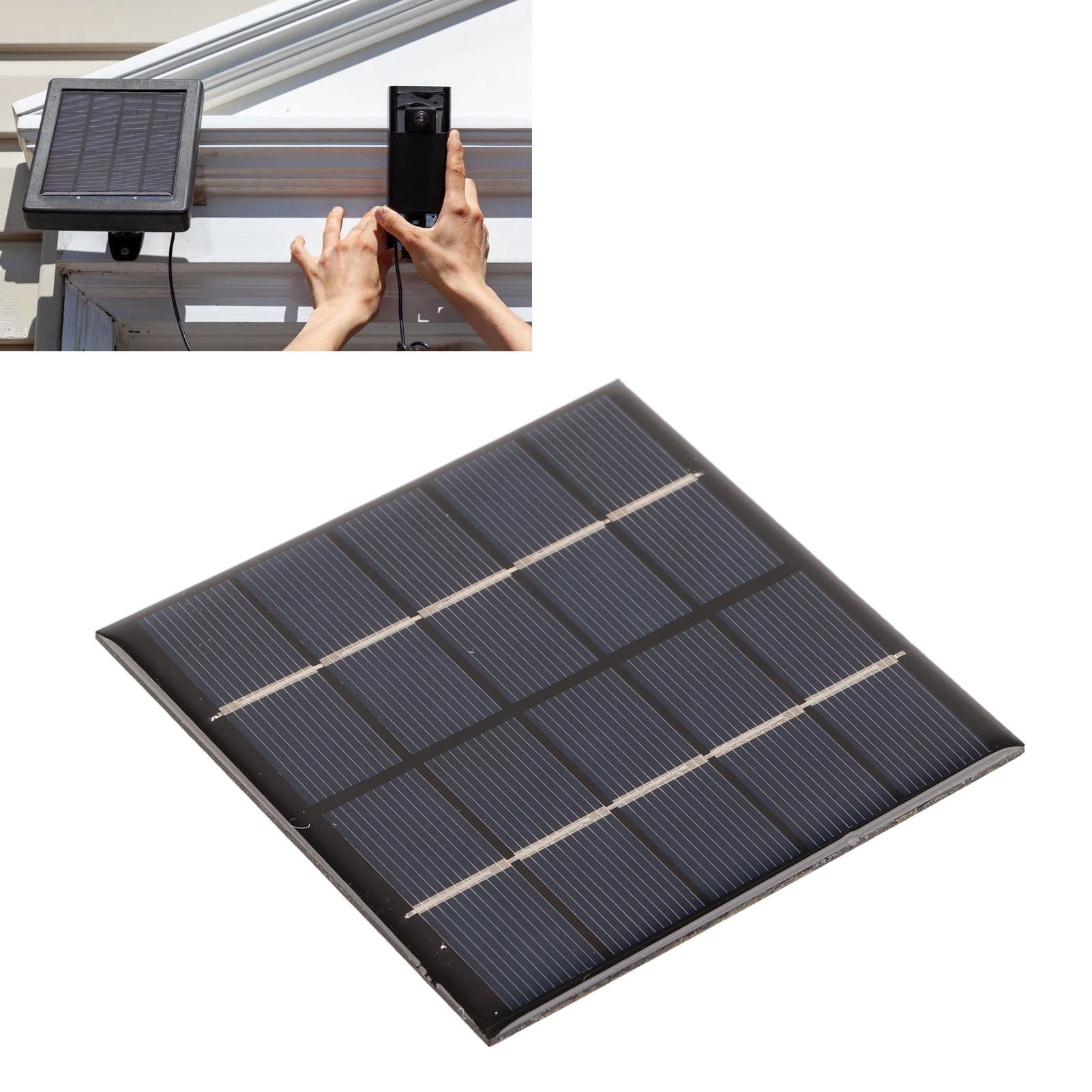 1.2W 5V DIY Solar Epoxy Panel Polysilicon Photovoltaic Charging Panel for 3.7V view 11