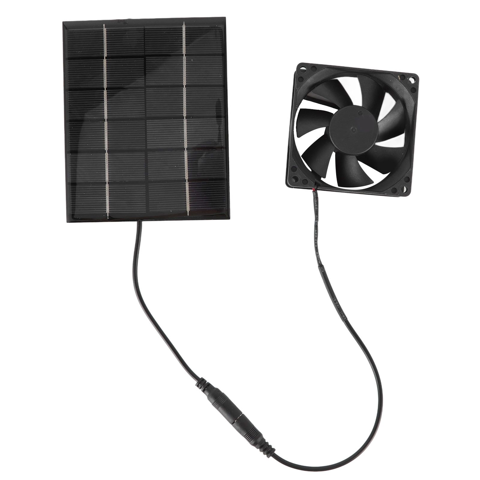 Solar Panel Fan Exhaust Air Ventilation Heat Dissipation Tool for Greenhouse Shed view 5