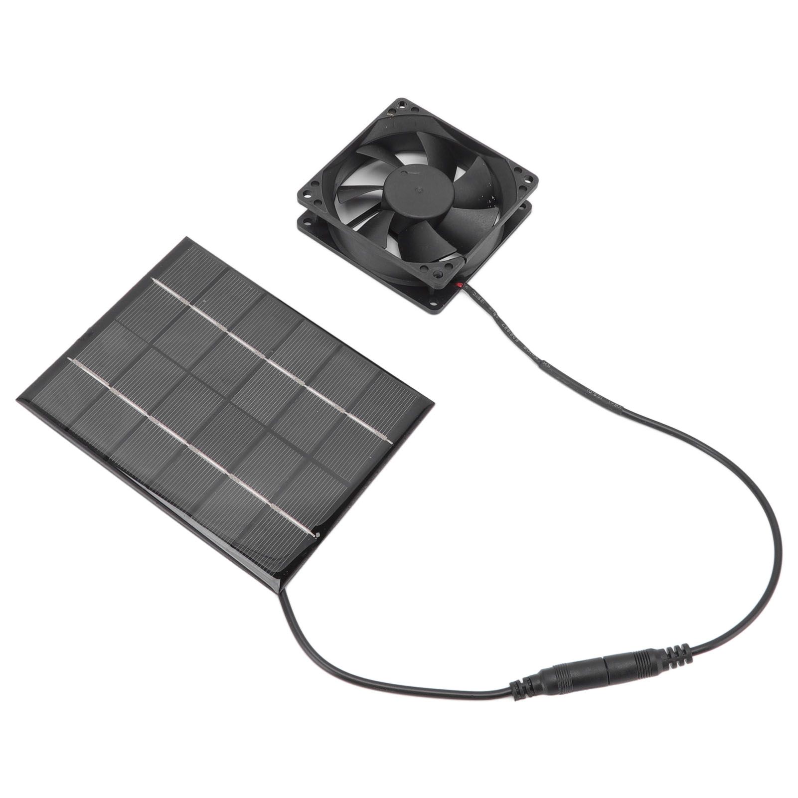 Solar Panel Fan Exhaust Air Ventilation Heat Dissipation Tool for Greenhouse Shed view 8