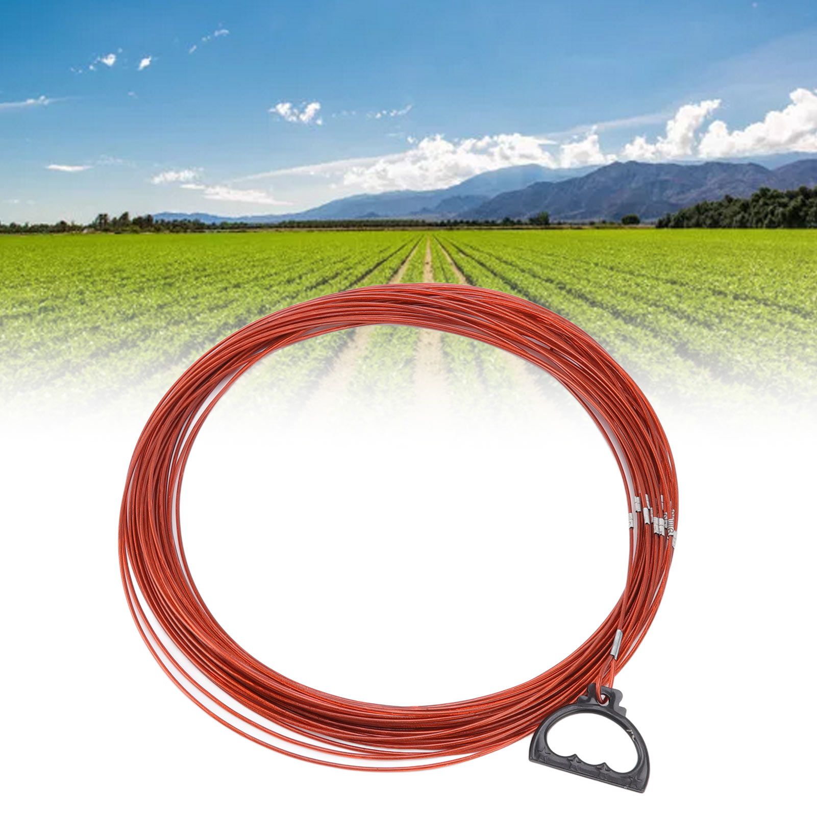 Steel Wire Measuring Rope Plastic Coated Construction Site Measuring Rope with view 11