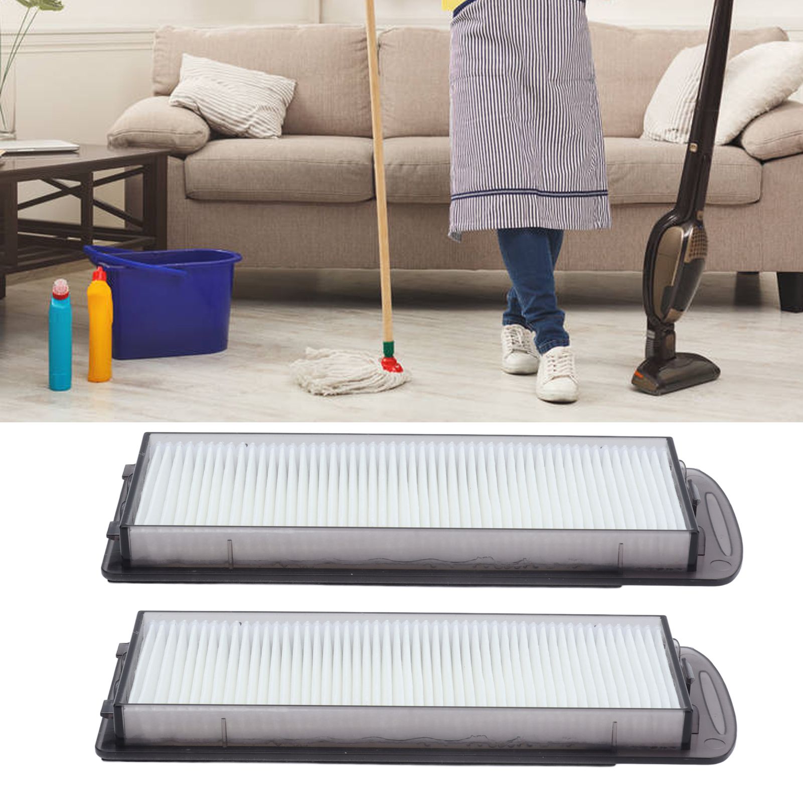 2PCS Robot Vacuum Mop Filter Harmless Vacuum Cleaner Replacement Filter for view 11