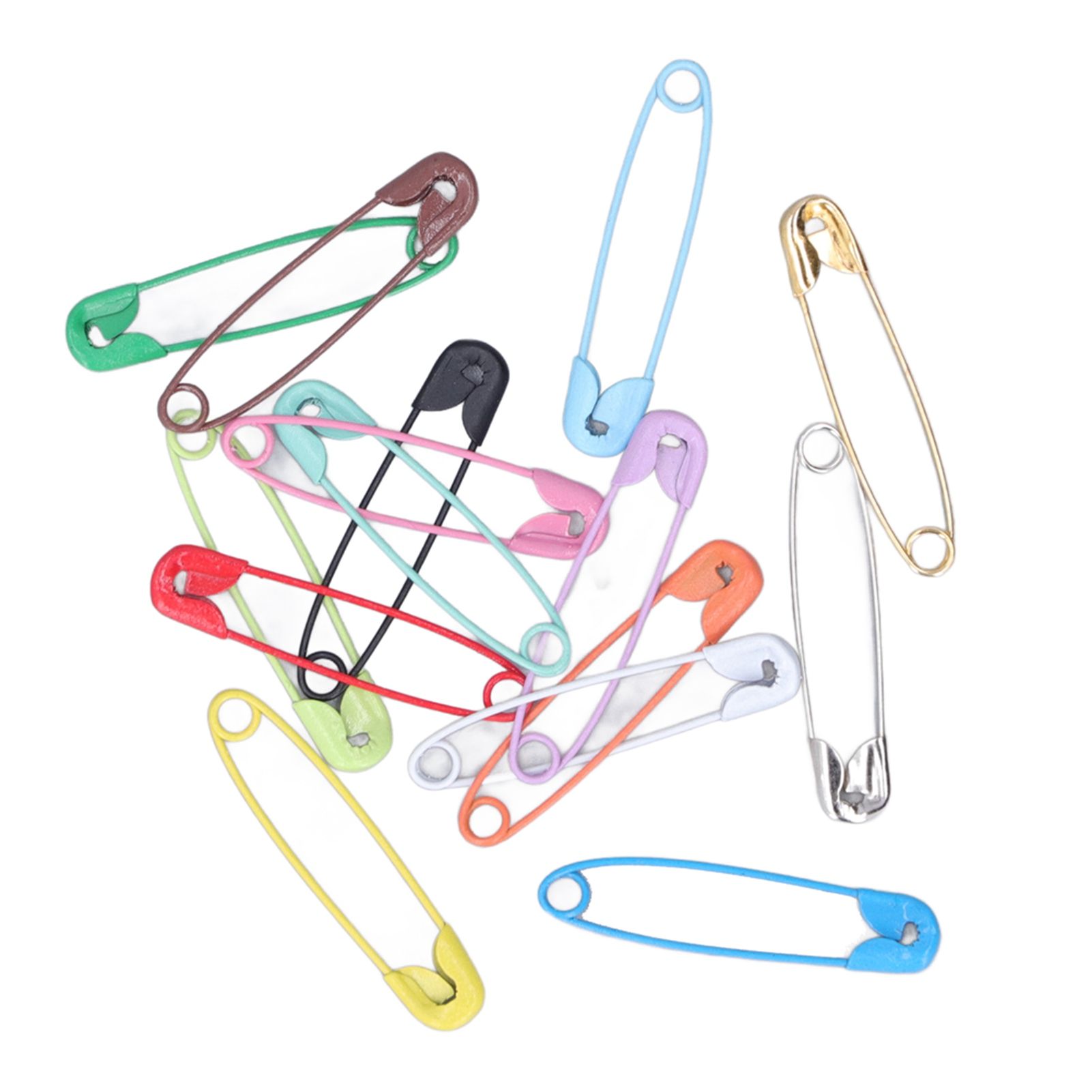 Safety Pins DIY Making Reliable Locking Design Glossy Bright Small Compact view 2