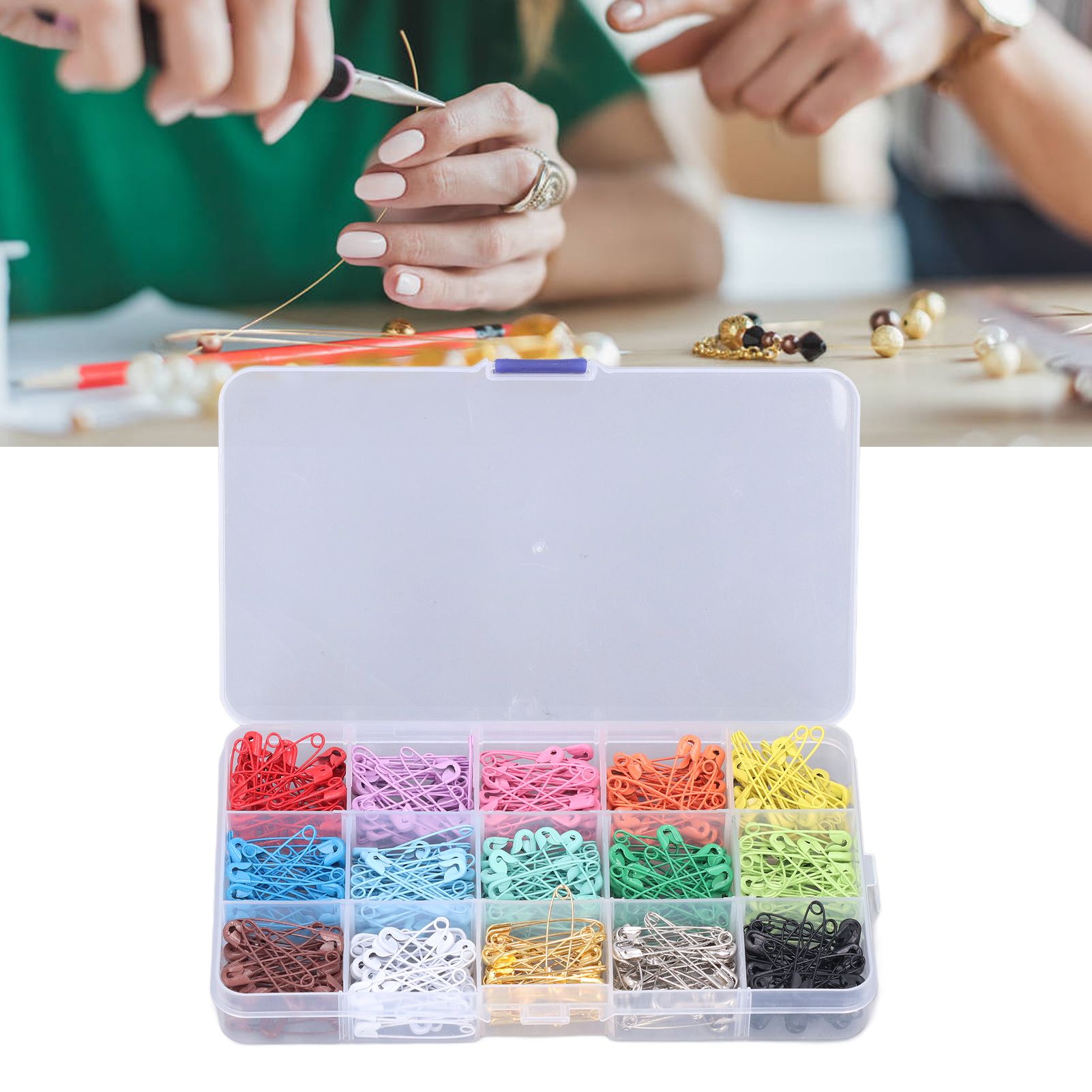 Safety Pins DIY Making Reliable Locking Design Glossy Bright Small Compact view 11