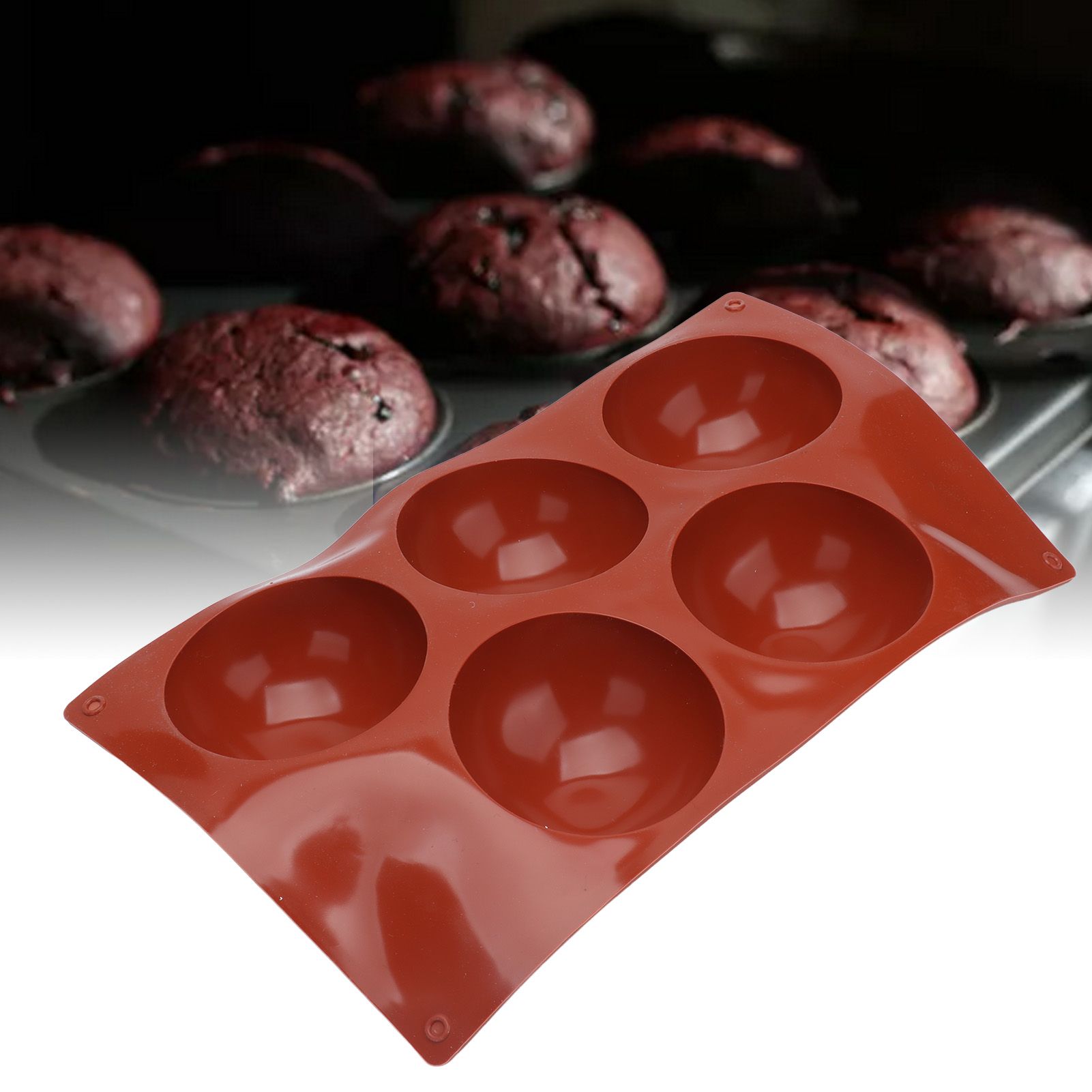 Hemisphere Silicone 3D Mold Chocolate Mould for Making Chocolate Pastry Cake view 11