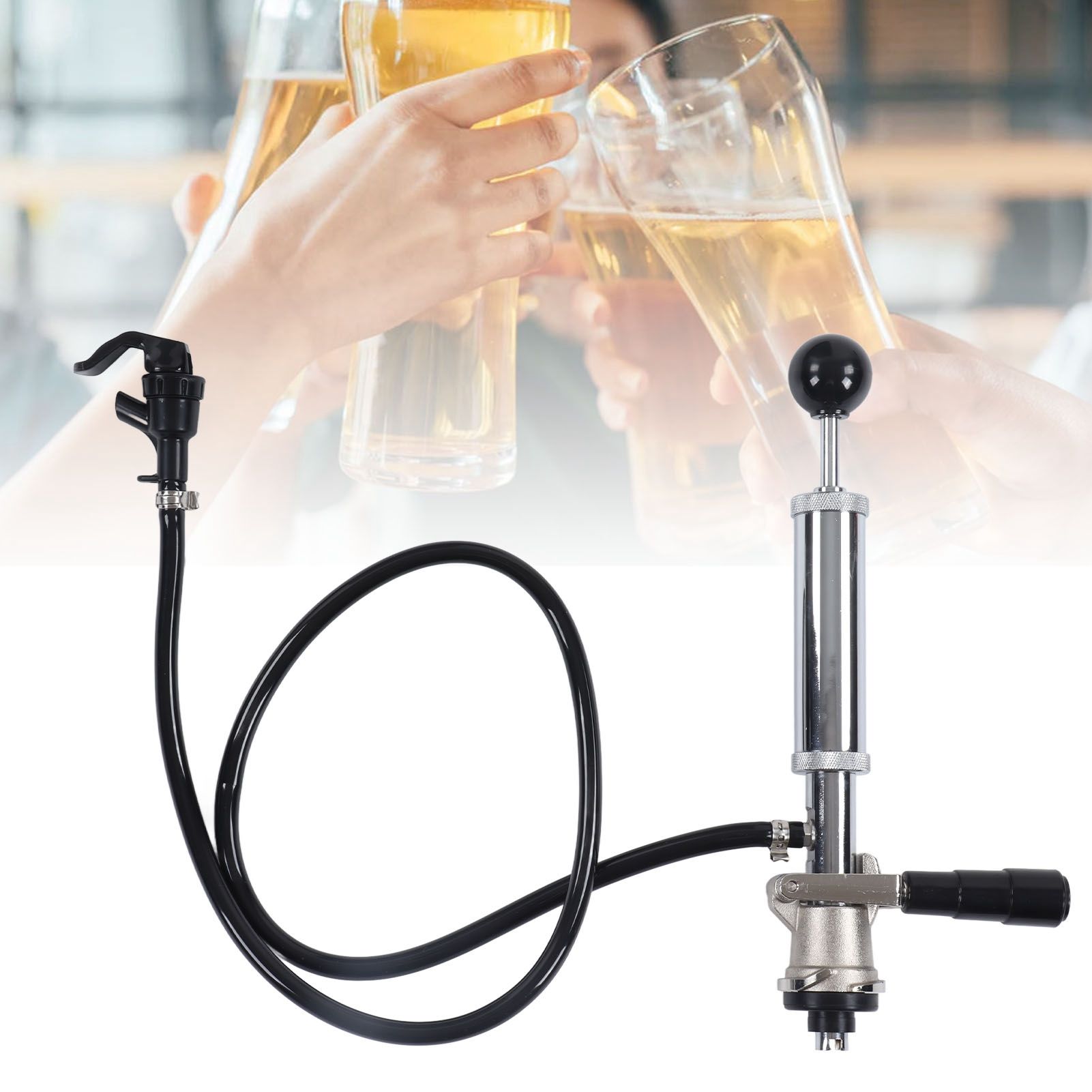 Beer Keg Pump Leakproof Rustproof Stainless Steel Beer Quick Keg Tap Pump S view 11
