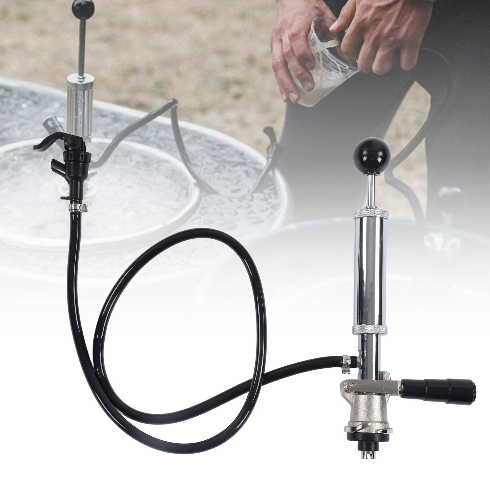 Beer Keg Pump Leakproof Rustproof Stainless Steel Beer Quick Keg Tap Pump S view 12