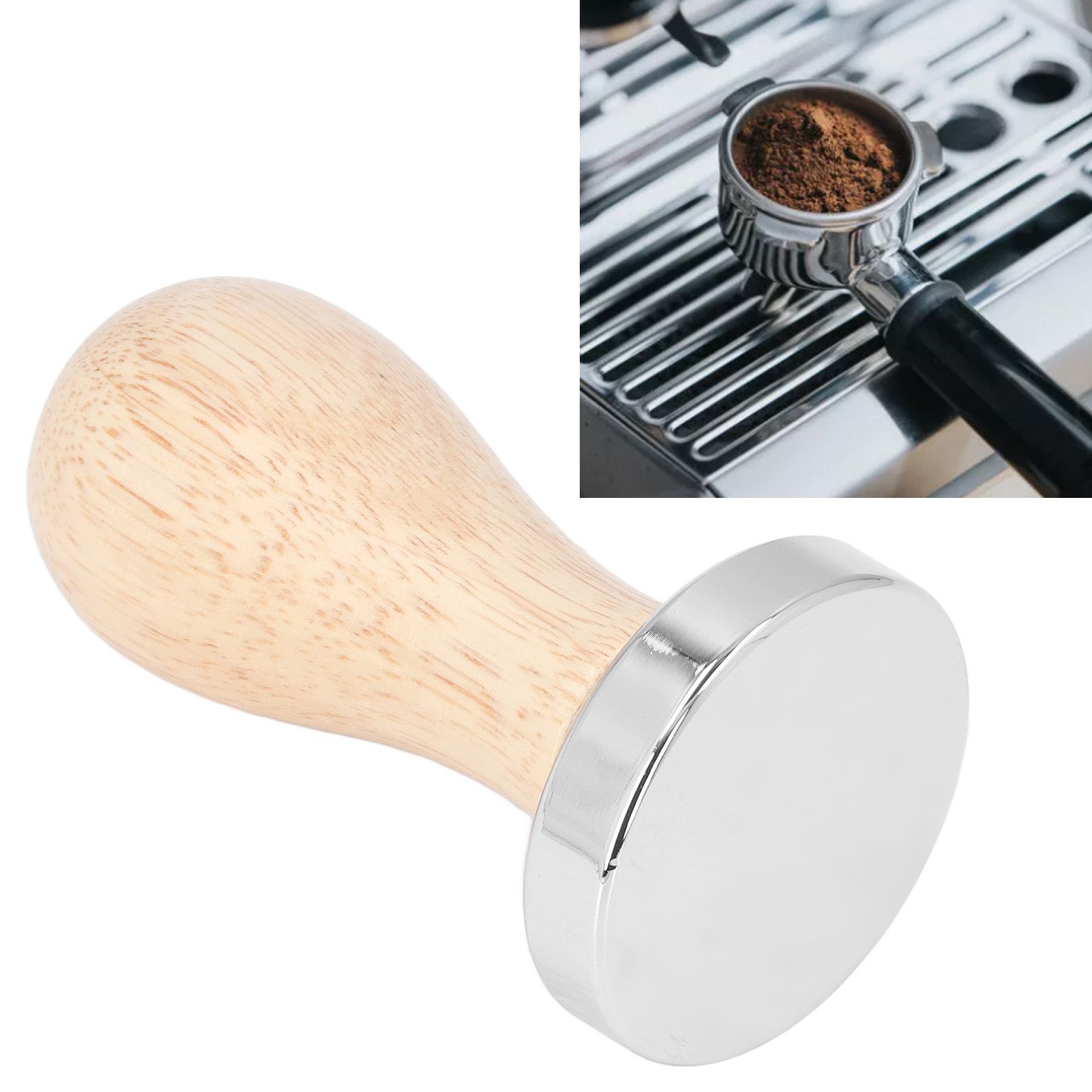 Coffee Tamper Detachable Food Grade Stainless Steel Flat Bottom Coffee Powder view 11