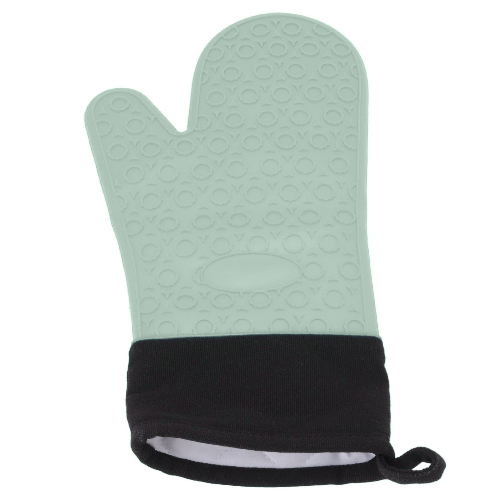 Silicone Oven Mitts Non Slip Kitchen Baking Gloves High Temperature Resistant view 5