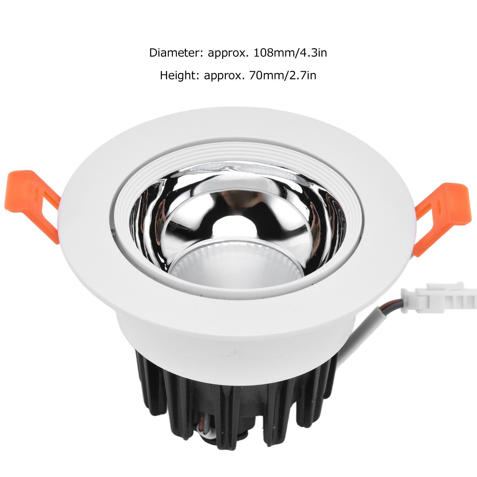 LED Downlight Aluminum Adjustable Angle Dustproof Ceiling Embedded Spotlight view 15