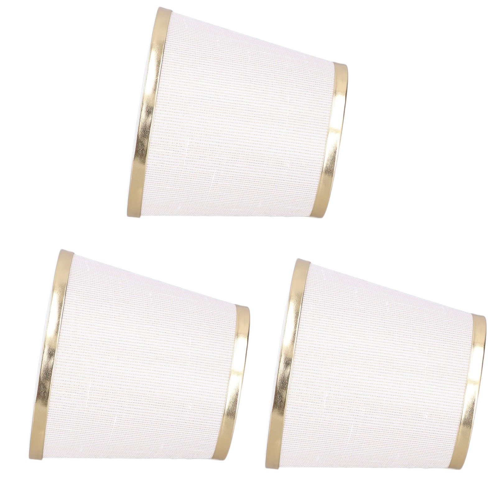 3PCS E14 Lampshade Barrel Shape Table Lamp Shade Meson Installation Fabric view 2