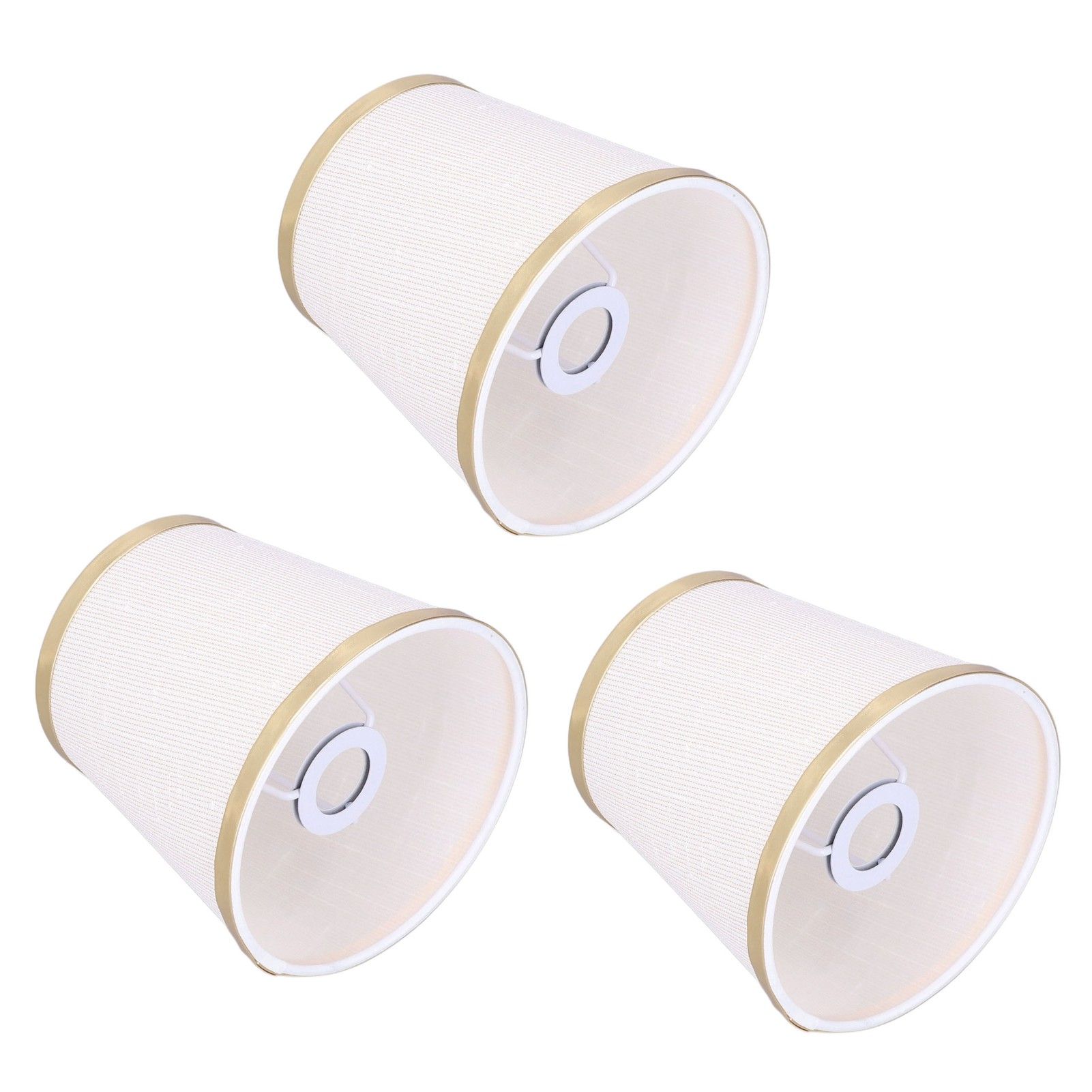 3PCS E14 Lampshade Barrel Shape Table Lamp Shade Meson Installation Fabric view 3