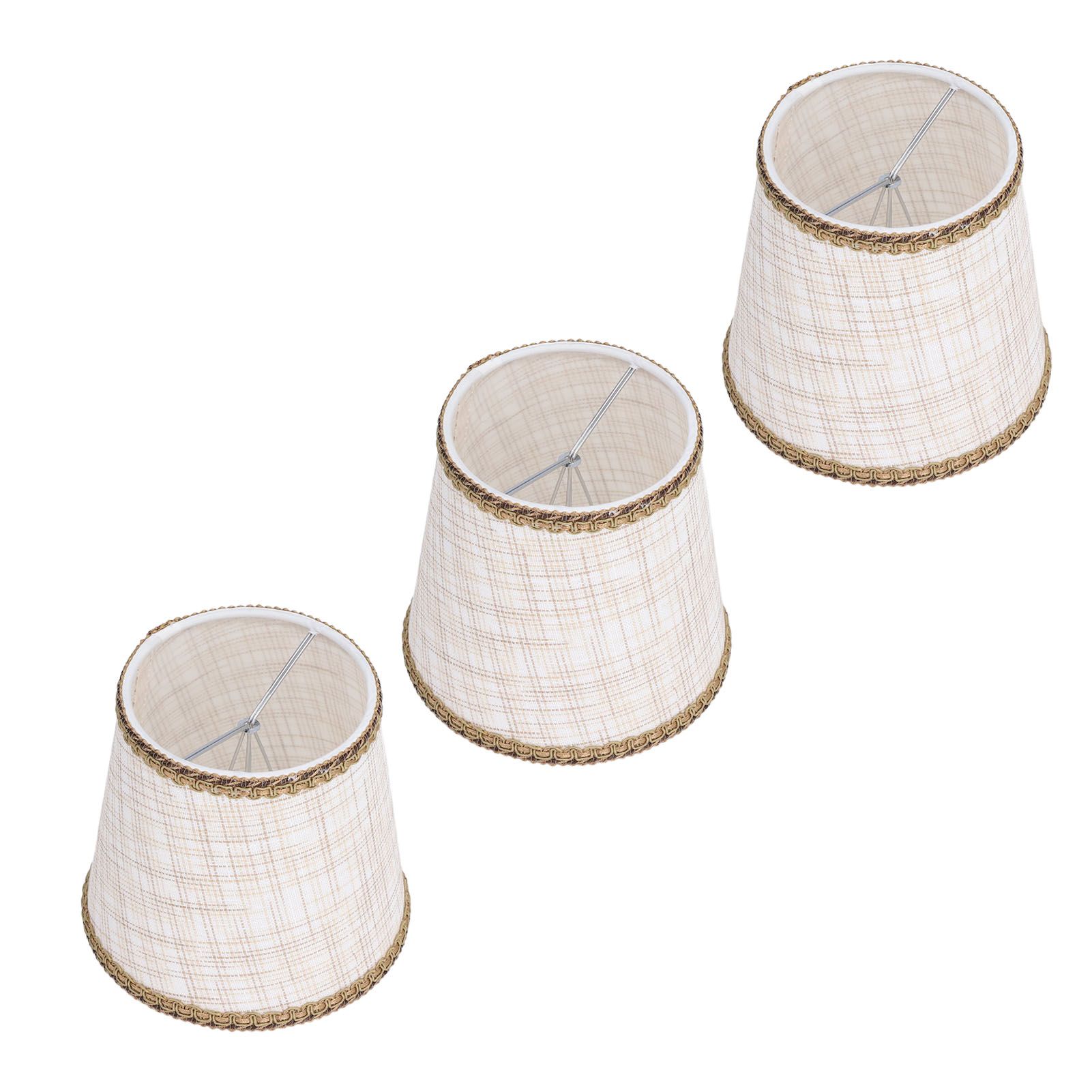 3Pcs Small Lamp Shades Hand Crafted Exquisite Soft Lightweight Dustproof High view 6